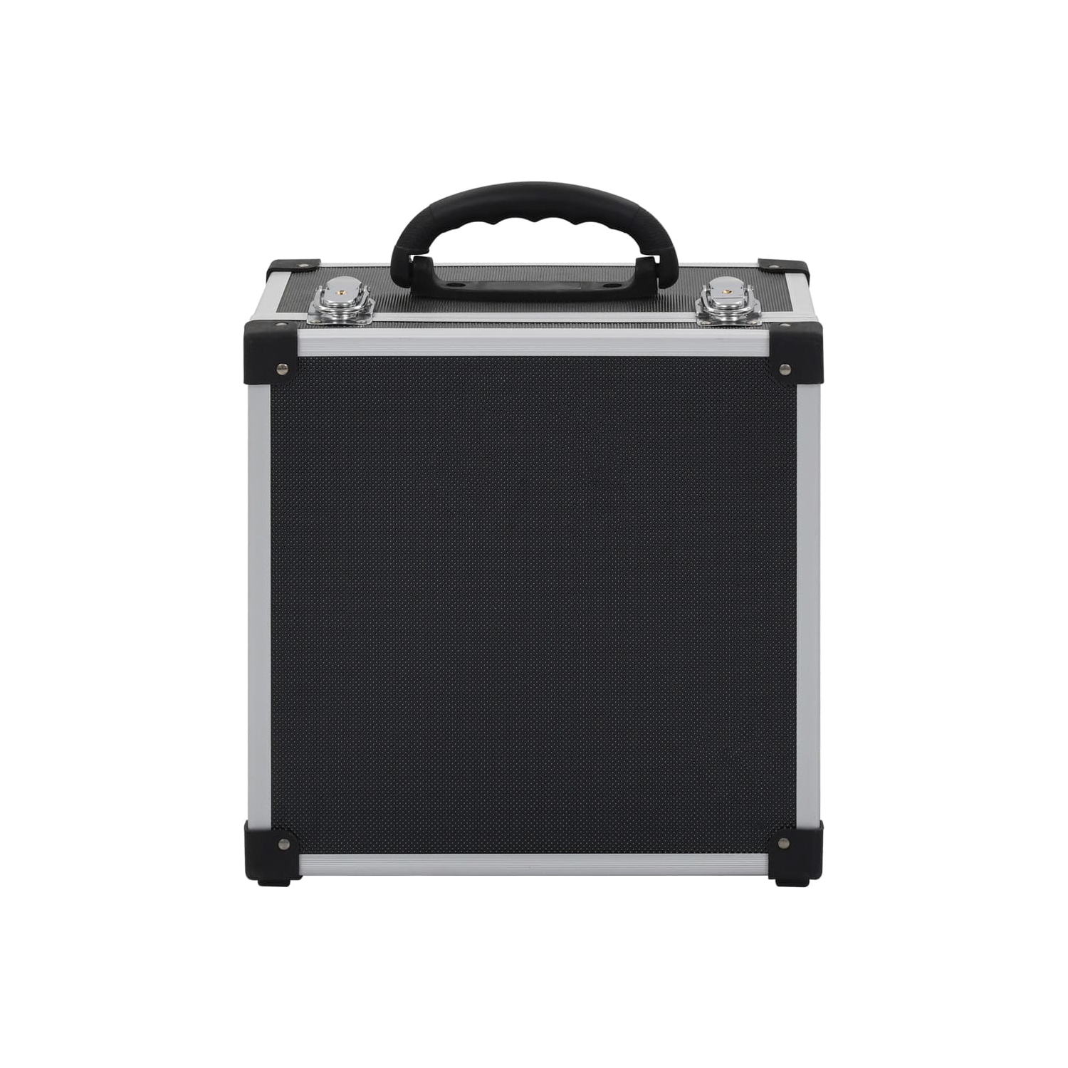 vidaXL CD Case for 40 CDs Aluminium ABS Black