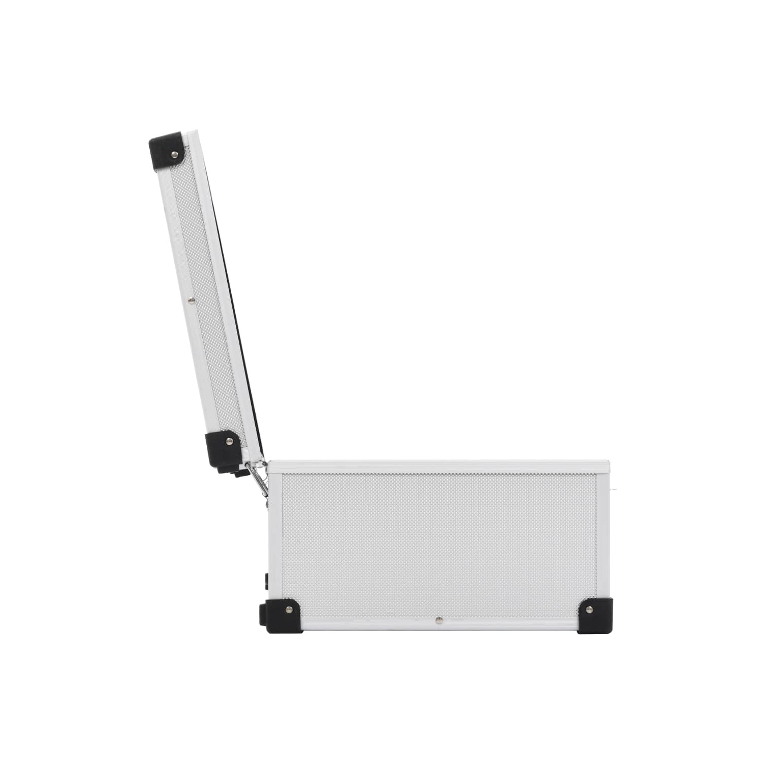 vidaXL CD Case for 80 CDs Aluminium ABS Silver