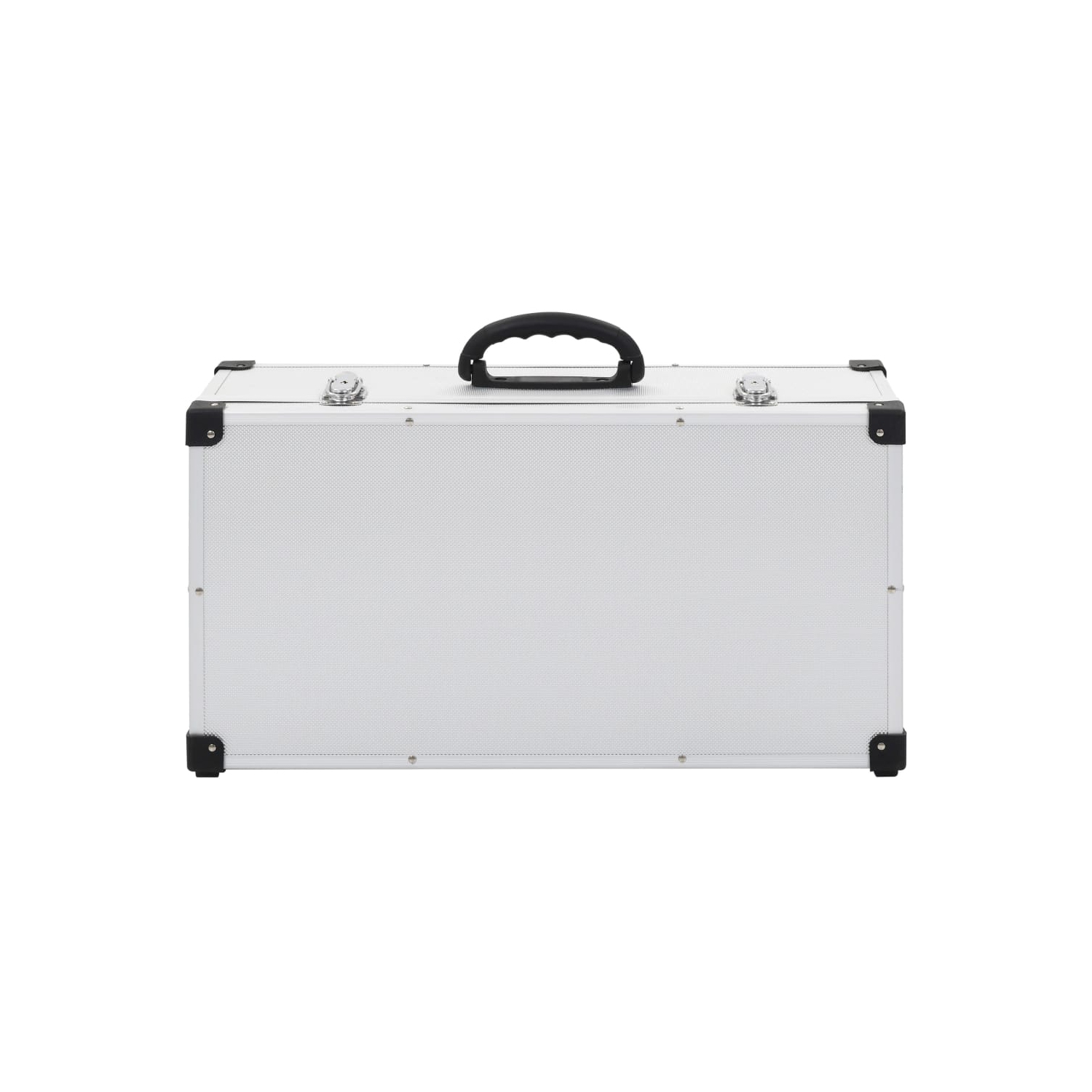 vidaXL CD Case for 80 CDs Aluminium ABS Silver