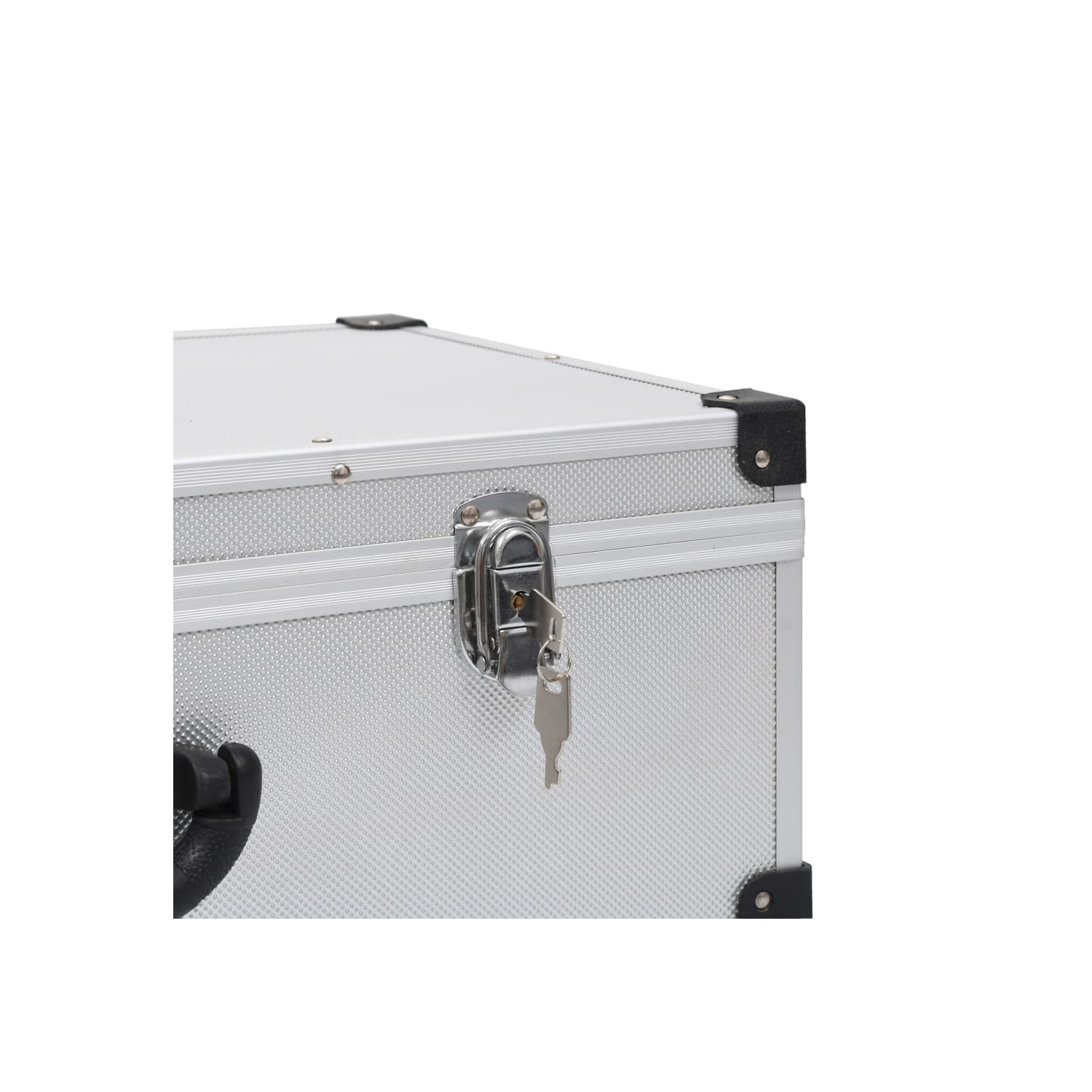 vidaXL CD Case for 80 CDs Aluminium ABS Silver