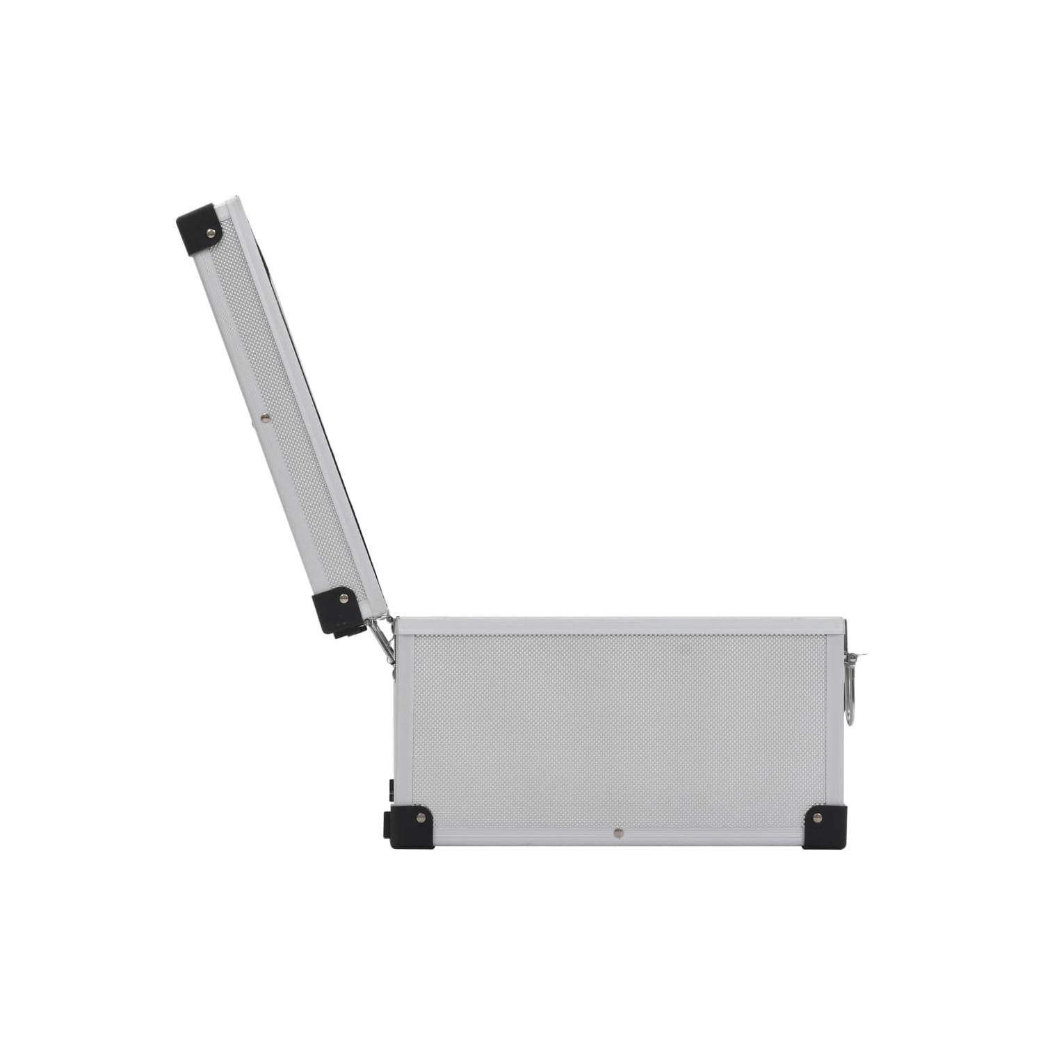 vidaXL CD Case for 60 CDs Aluminium ABS Silver