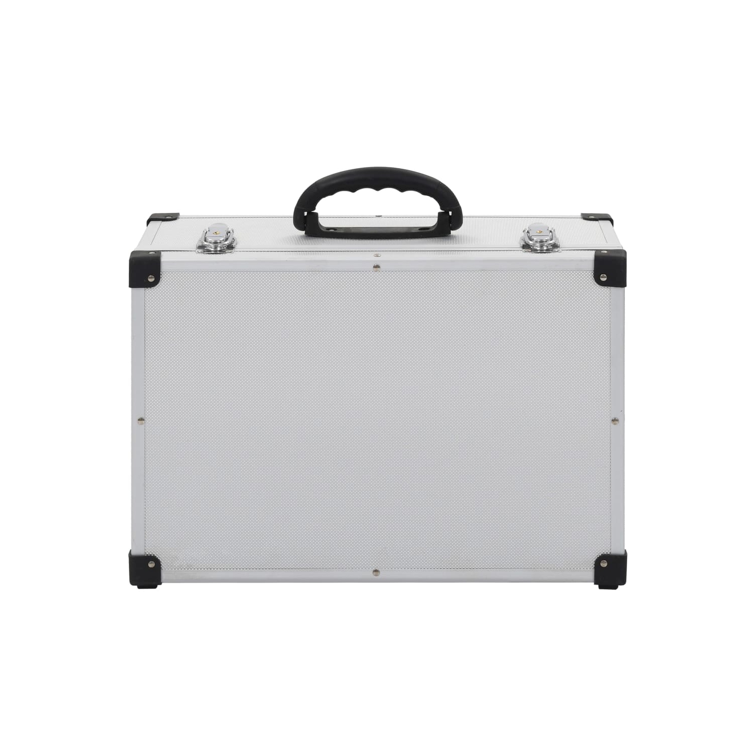 vidaXL CD Case for 60 CDs Aluminium ABS Silver