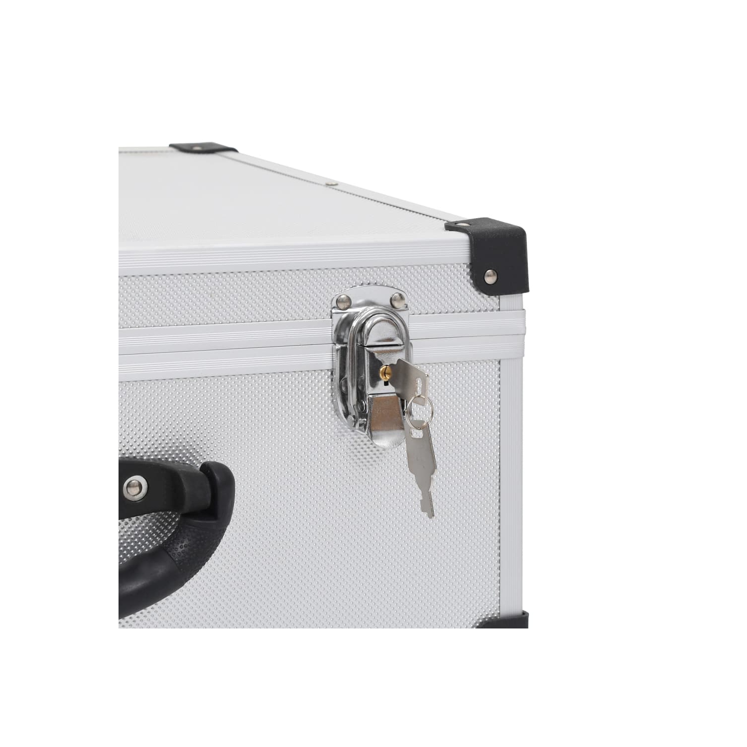 vidaXL CD Case for 60 CDs Aluminium ABS Silver