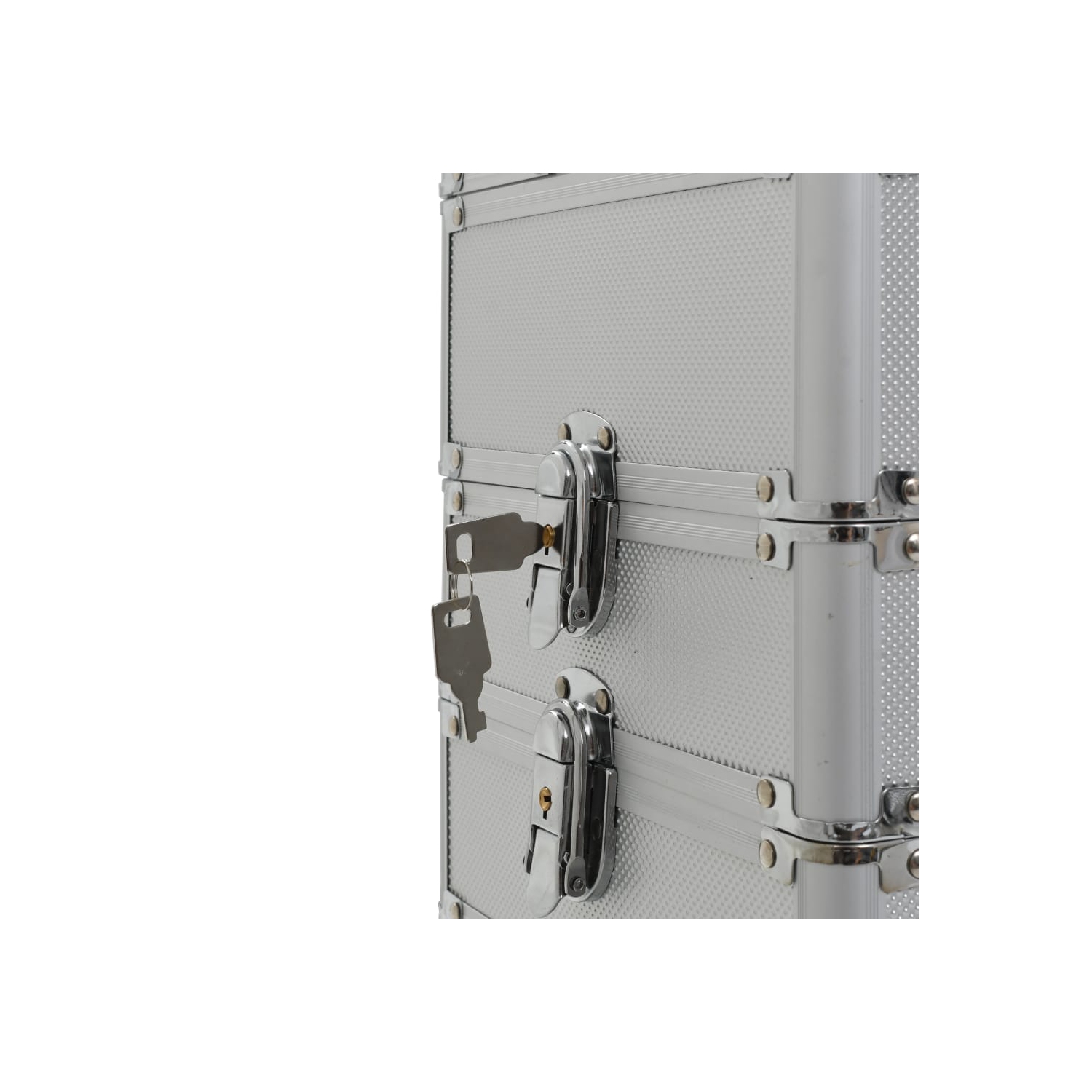 Chariot à maquillage vidaXL Aluminium Argent