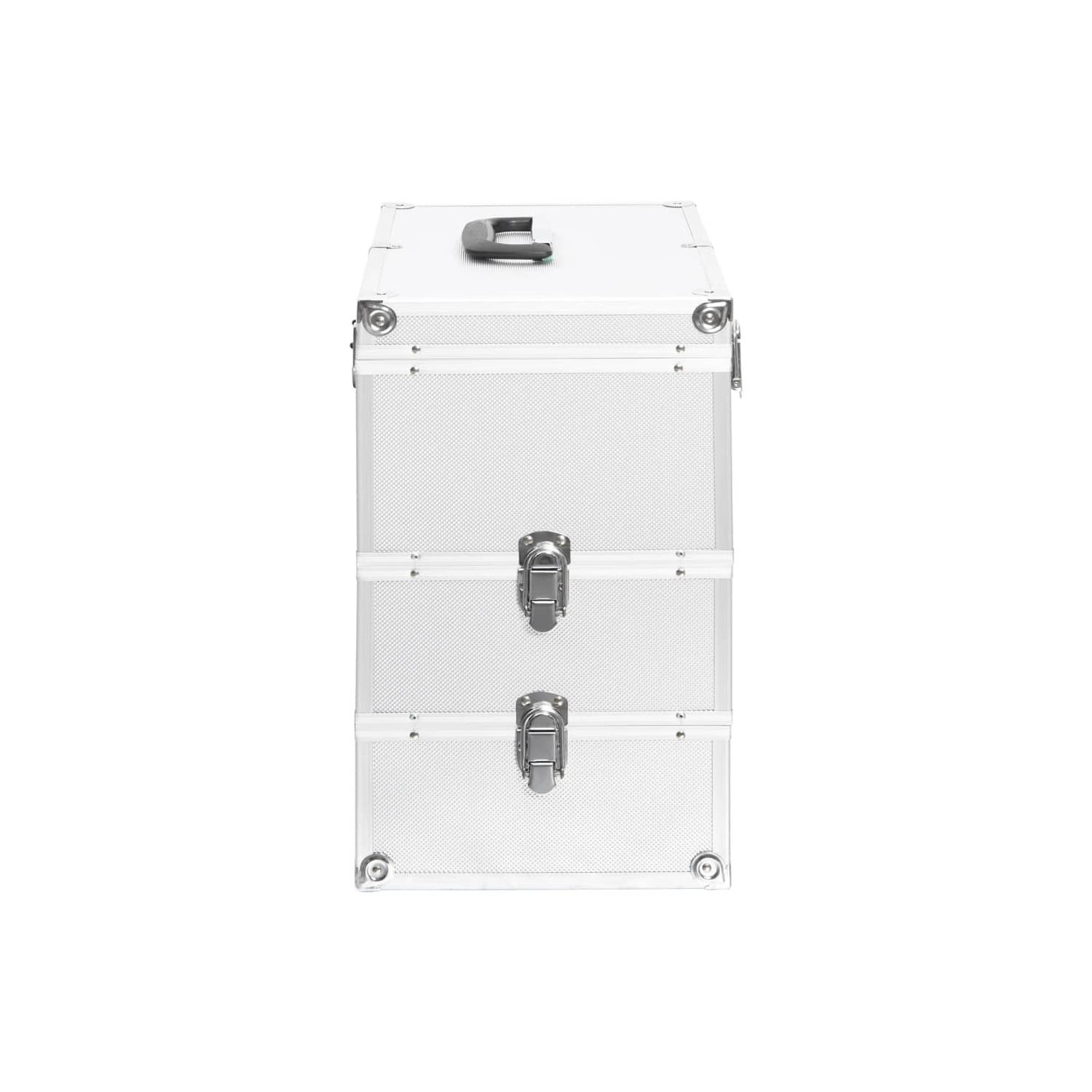 Boîtier de maquillage vidaXL 37 x 24 x 40 cm Aluminium argenté