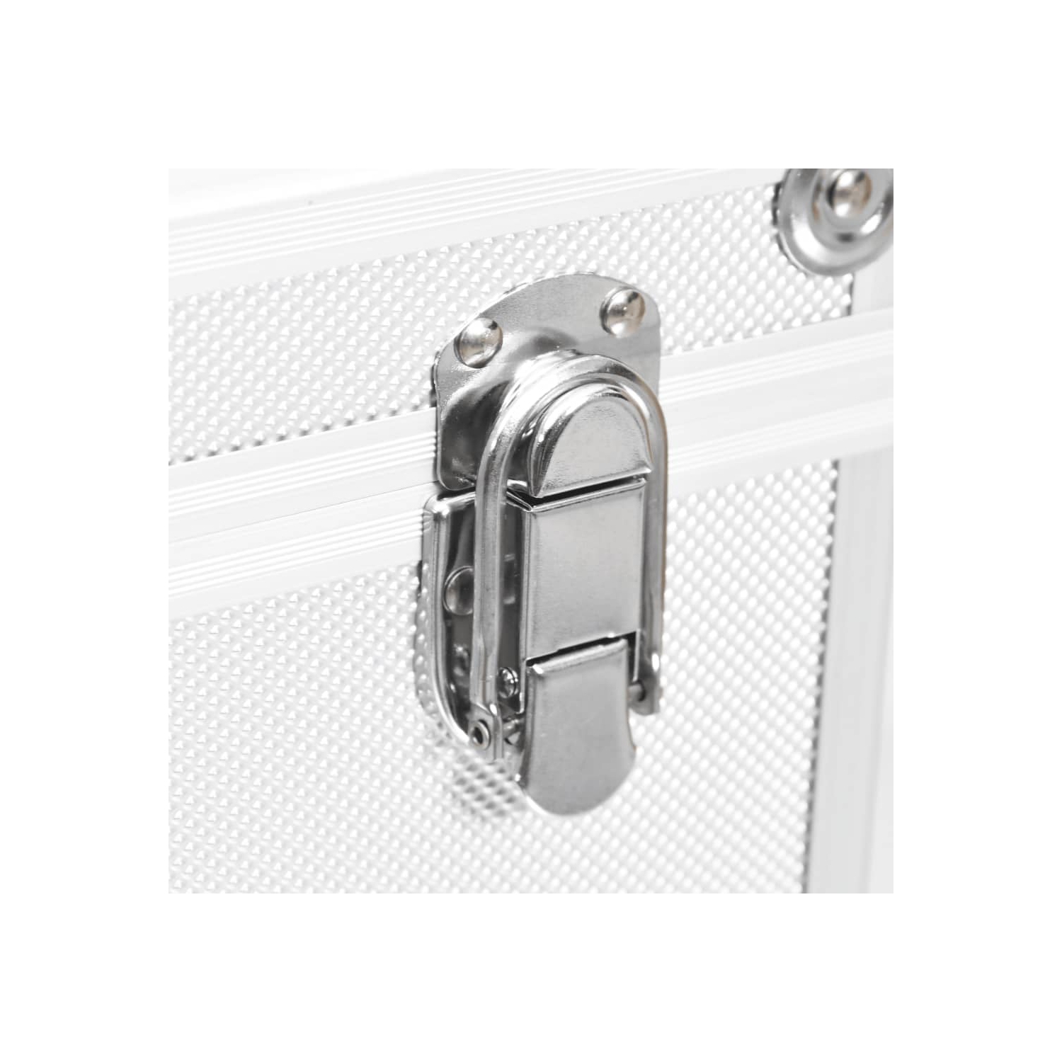 Boîtier de maquillage vidaXL 37 x 24 x 40 cm Aluminium argenté