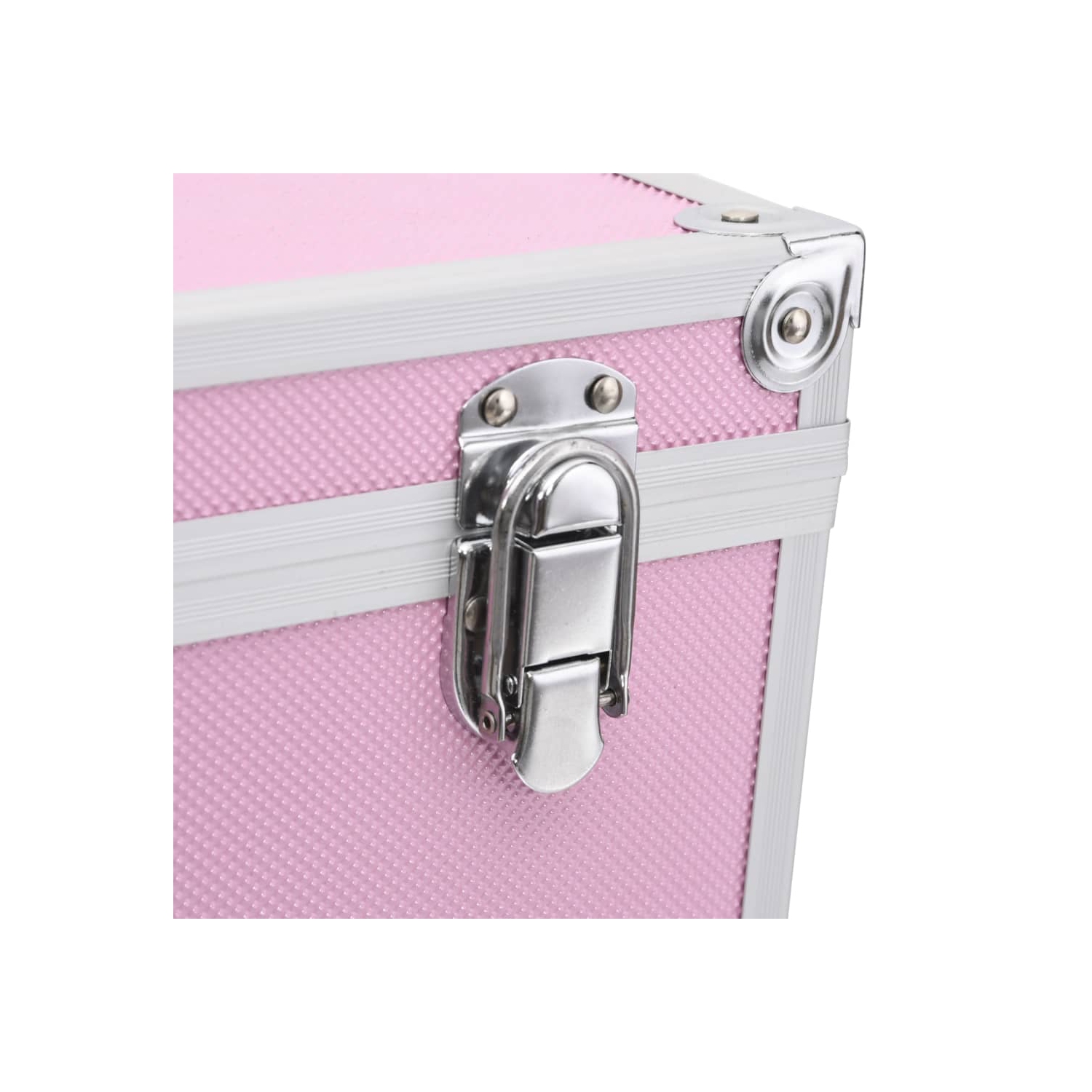 Boîtier à maquillage vidaXL 37 x 24 x 40 cm Aluminium rose