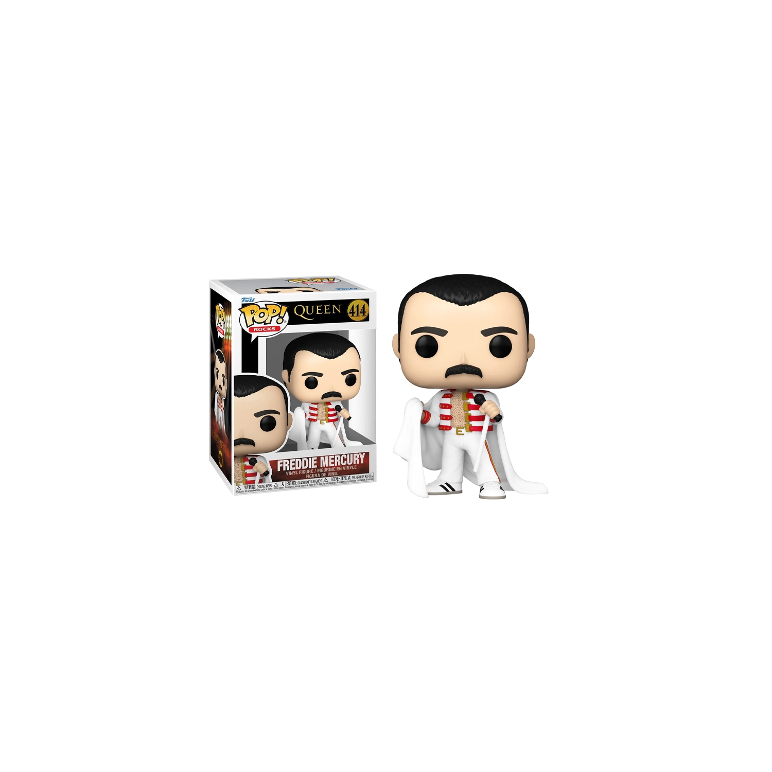 Figurine Pop! De Funko Figurine en vinyle Rocks Queen Freddie Mercury no 414 (FÊTE DES IMPÔTS)