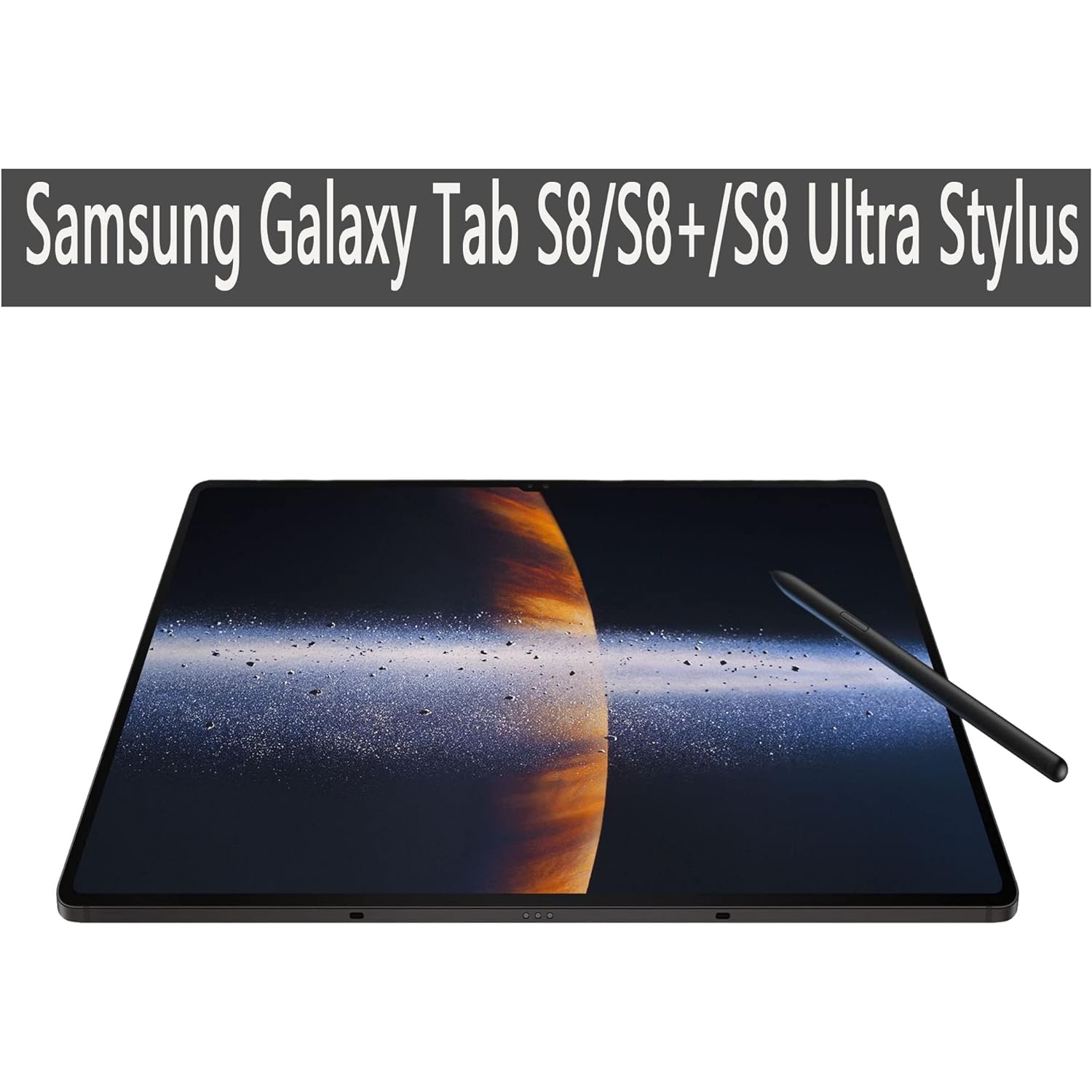 Galaxy Tab S8 Stylus Pen Replacement for Samsung Galaxy Tab S8, S8plus, S8 Ultra, Tab S7, S7 Plus, S7 FE S Pen Stylus+ Tips/Nibs No Bluetooth(Black)