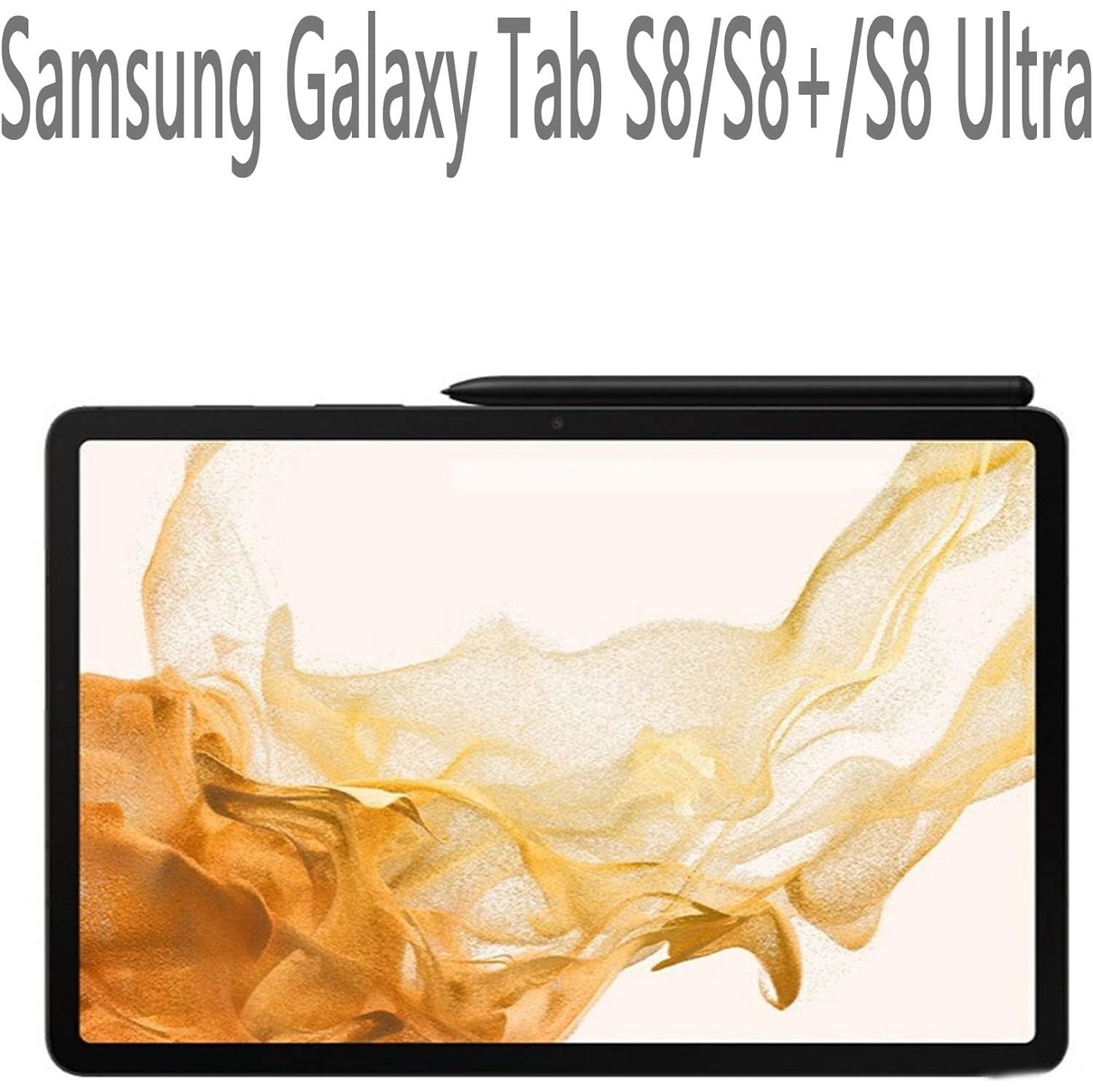 Galaxy Tab S8 Stylus Pen Replacement for Samsung Galaxy Tab S8, S8plus, S8 Ultra, Tab S7, S7 Plus, S7 FE S Pen Stylus+ Tips/Nibs No Bluetooth(Black)