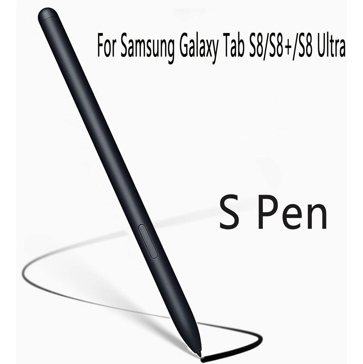 Galaxy Tab S8 Stylus Pen Replacement for Samsung Galaxy Tab S8, S8plus, S8 Ultra, Tab S7, S7 Plus, S7 FE S Pen Stylus+ Tips/Nibs No Bluetooth(Black)