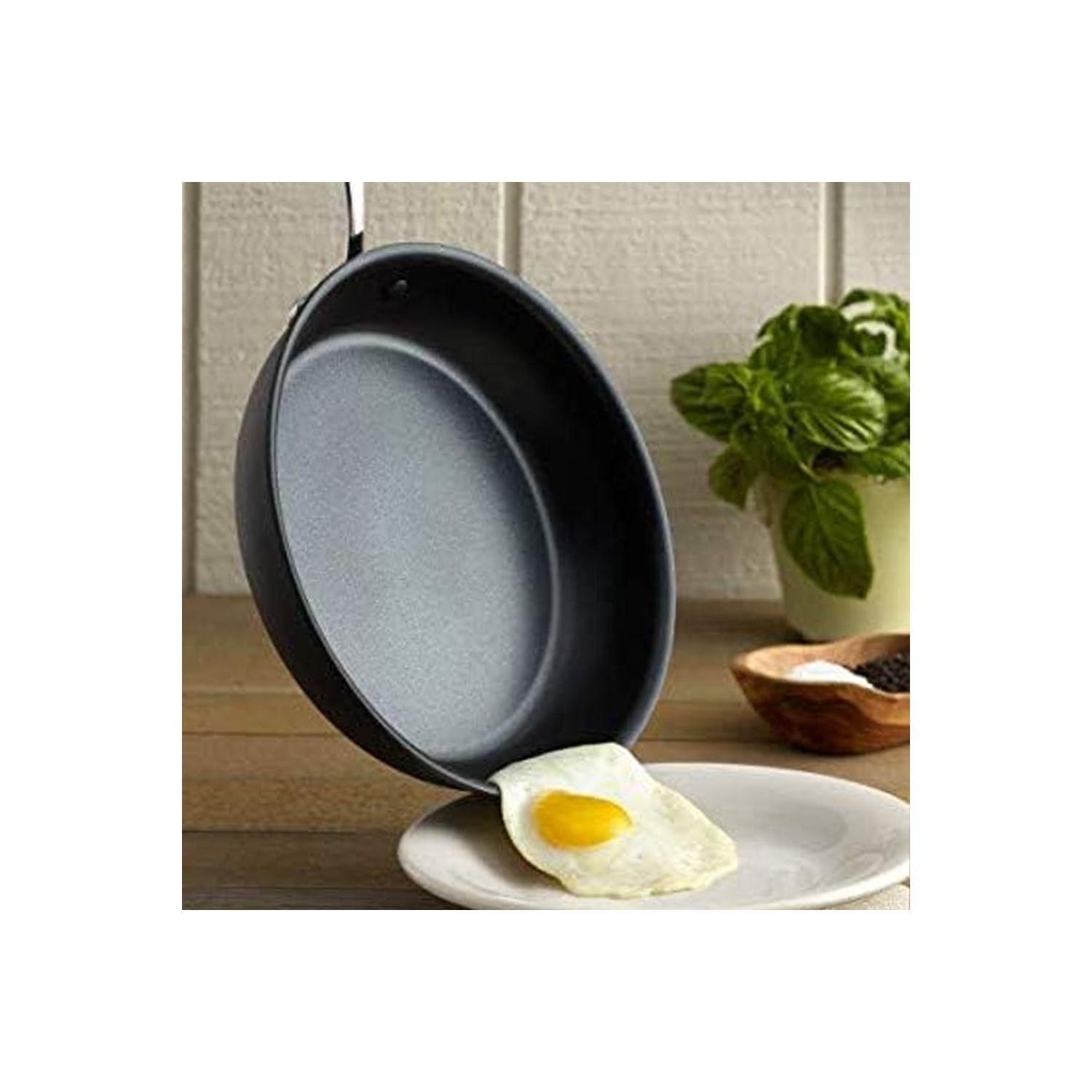 Lagostina H9049564 Nera Hard Anodized NonStick Hammered Lid 12" Fry Pan