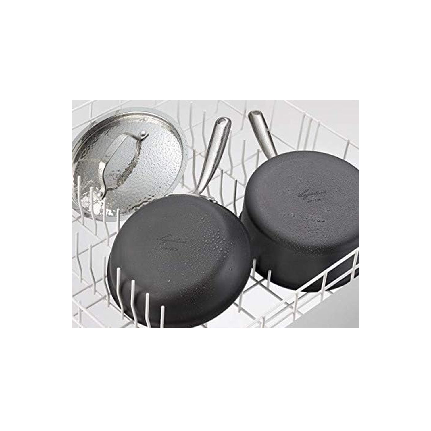 Lagostina H9049564 Nera Hard Anodized NonStick Hammered Lid 12" Fry Pan