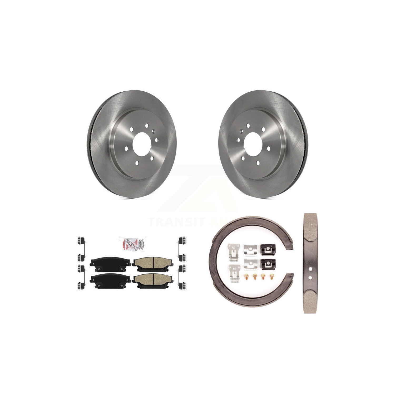Jeu de plaquettes et de patins de frein de stationnement semi-métalliques pour le SRX de Cadillac 8&nbsp;A-108404