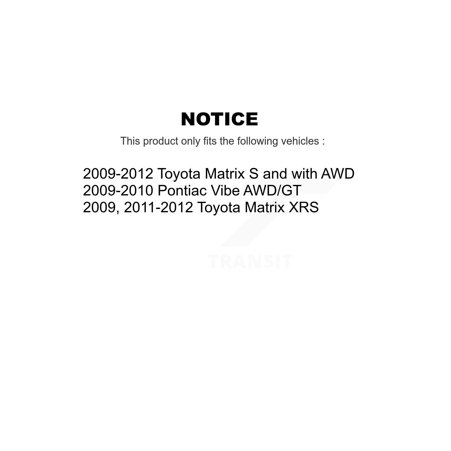 Ensemble plaquettes en céramique et patins de frein de stationnement pour Toyota Matrix Pontiac Vibe 8 A-108133
