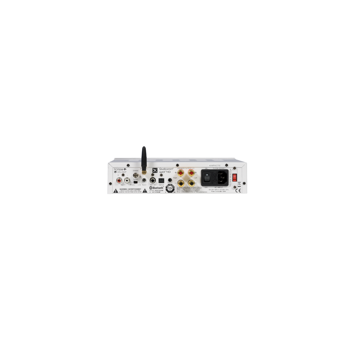 Amplificateur stéréo Bluetooth AMP de KIN by Totem – Blanc