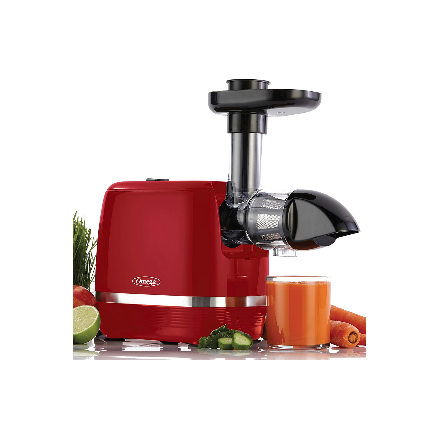 Extracteur de jus à extraction lente H3000RED d'Omega - Presse à froid 365