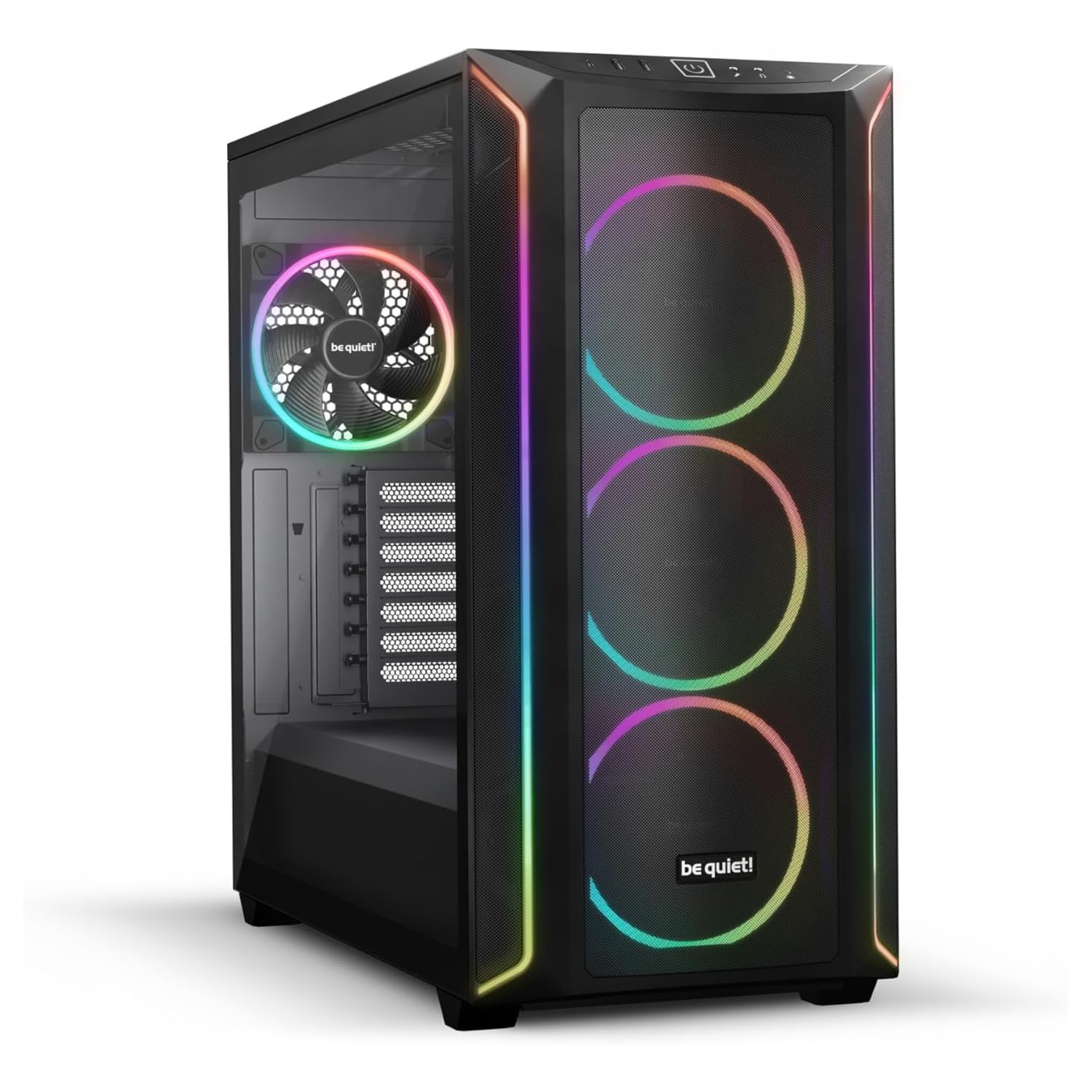 be quiet! Shadow Base 800 FX - ARGB - 4 Light Wings 140mm PWM Fans - Mid-Tower PC Gaming Case - 420mm radiators or E-ATX motherboards Support - Black