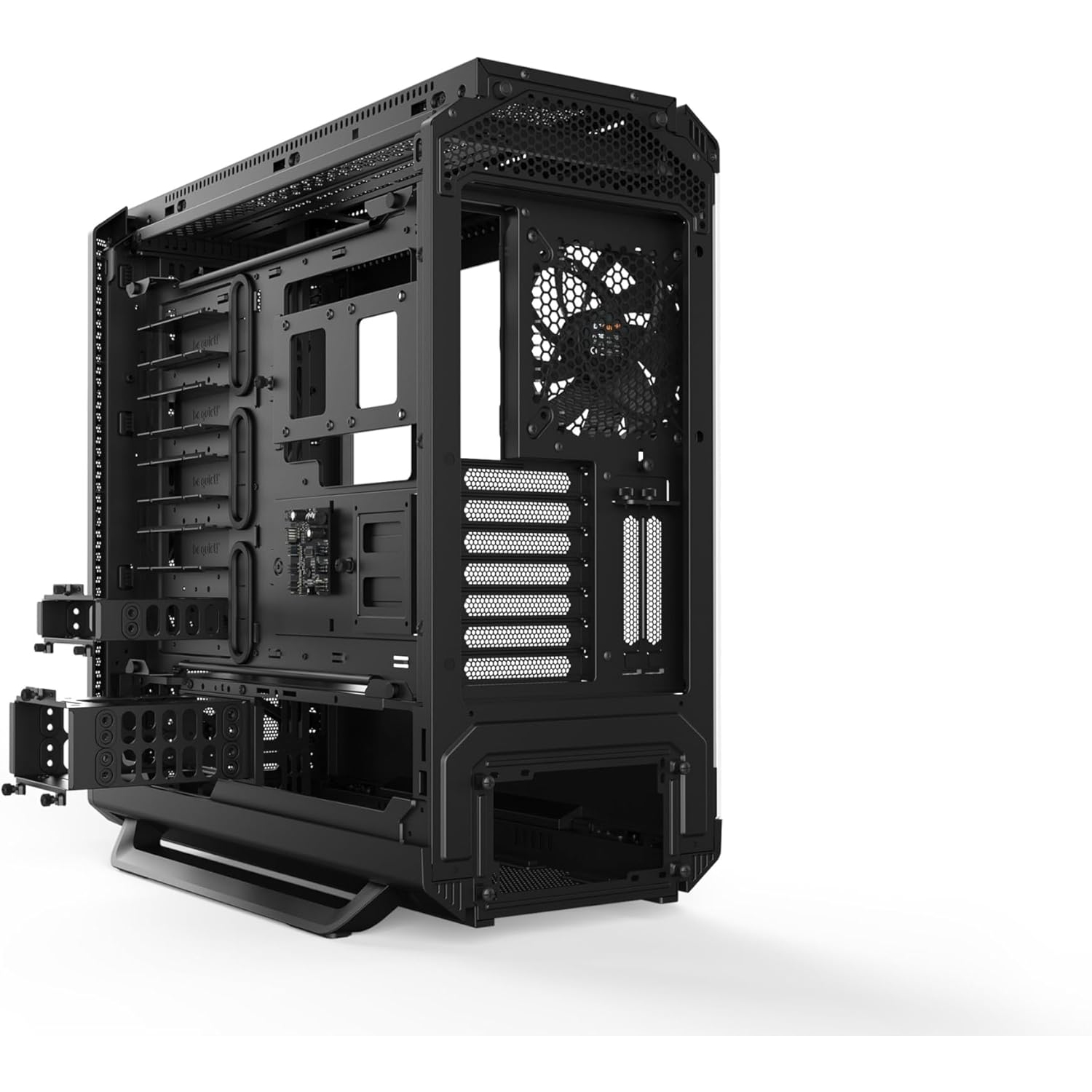 taisez-vous! Silent Base 802 Fenêtre ATX Midi Tower Boîtier PC| 3 Ailes Pure 2 Ventilateurs préinstallés | Insonorisation | Verre trempé | Noir |