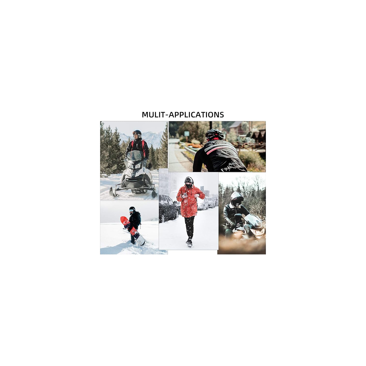 Masque de ski à l'épreuve du vent Balaclava Masque de balaclava pour homme Masque thermique d'hiver pour casque de ski