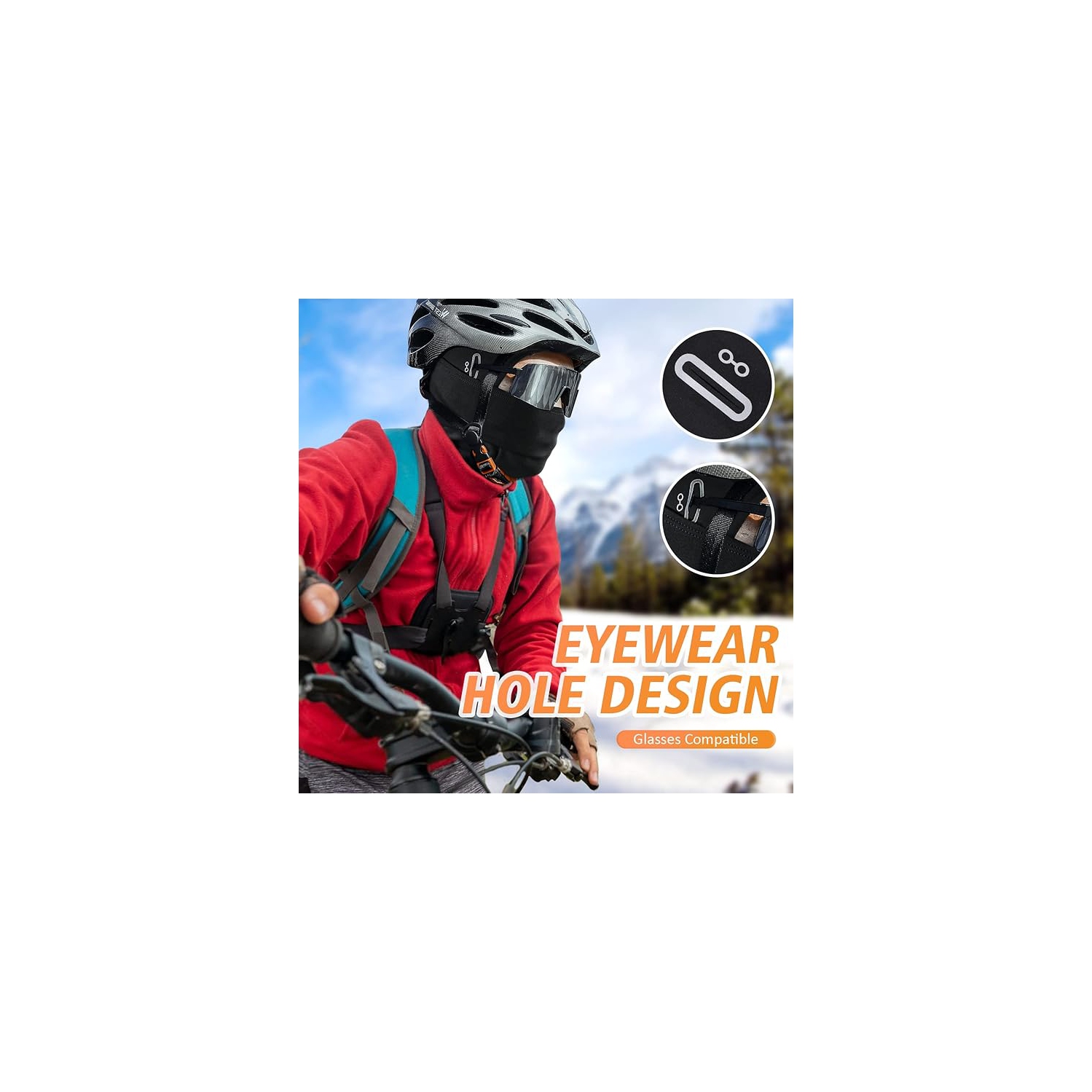 Winter Balaclava for Men Women, Windproof Ski Mask Thermal Cold Weather Winter Face Mask for Skiing Cycling Helmet