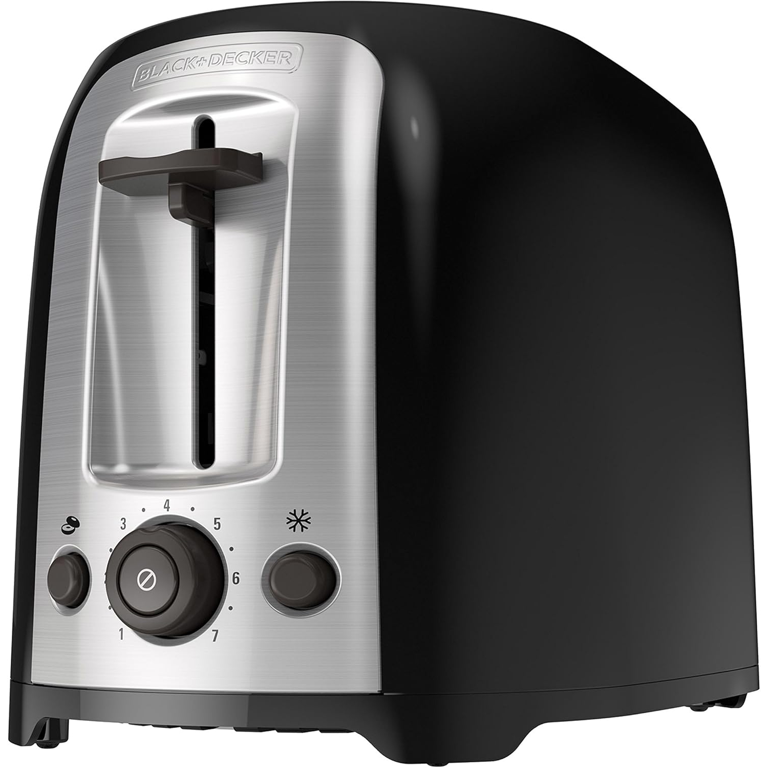 2-Slice Extra Wide Slot Toaster, Classic Oval, Black with Stainless Steel Accents