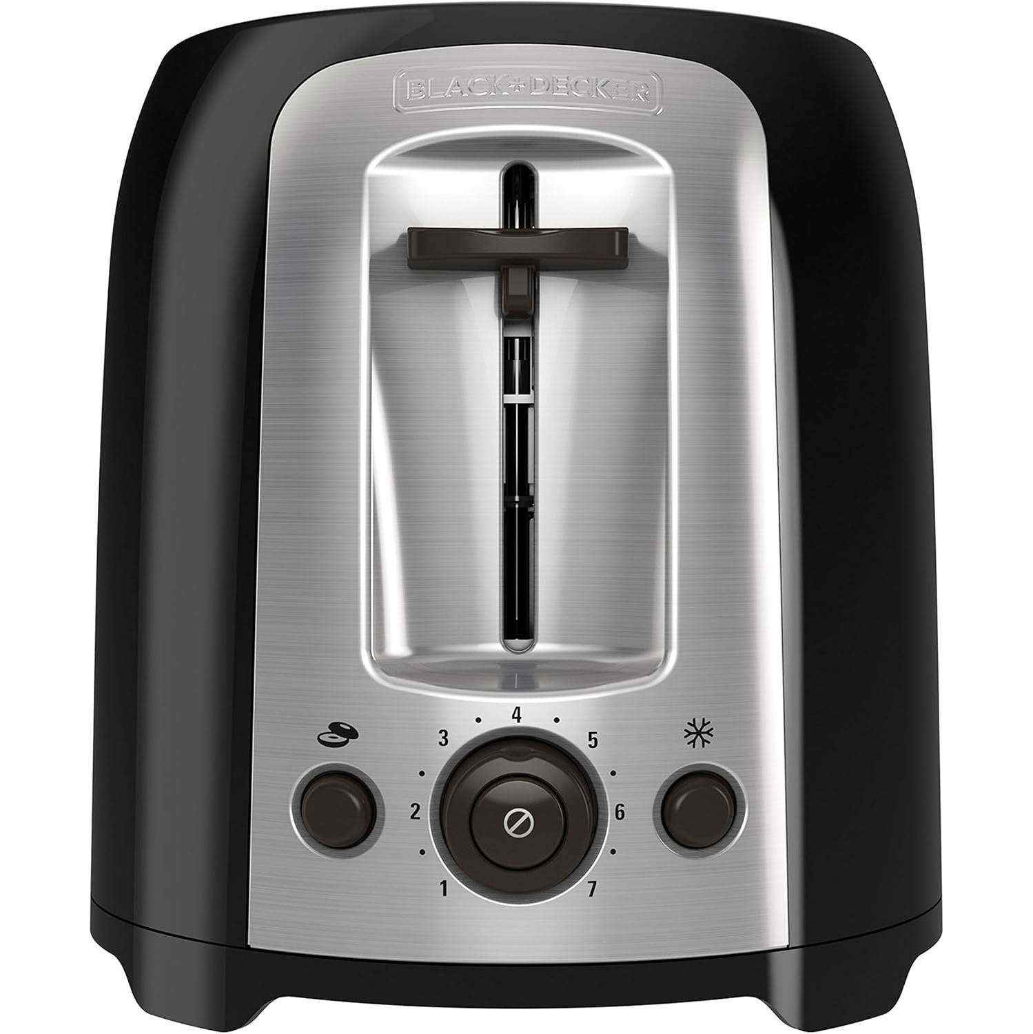 2-Slice Extra Wide Slot Toaster, Classic Oval, Black with Stainless Steel Accents