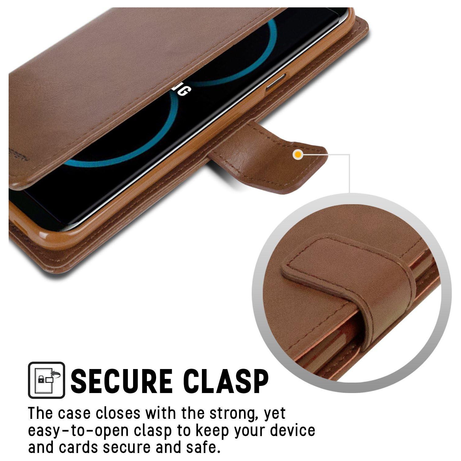 Étui portefeuille pour iPhone 16 , étui folio à rabat en cuir PU Premium avecfente pour carte, support et fermeture magnétique TPU étui protecteur