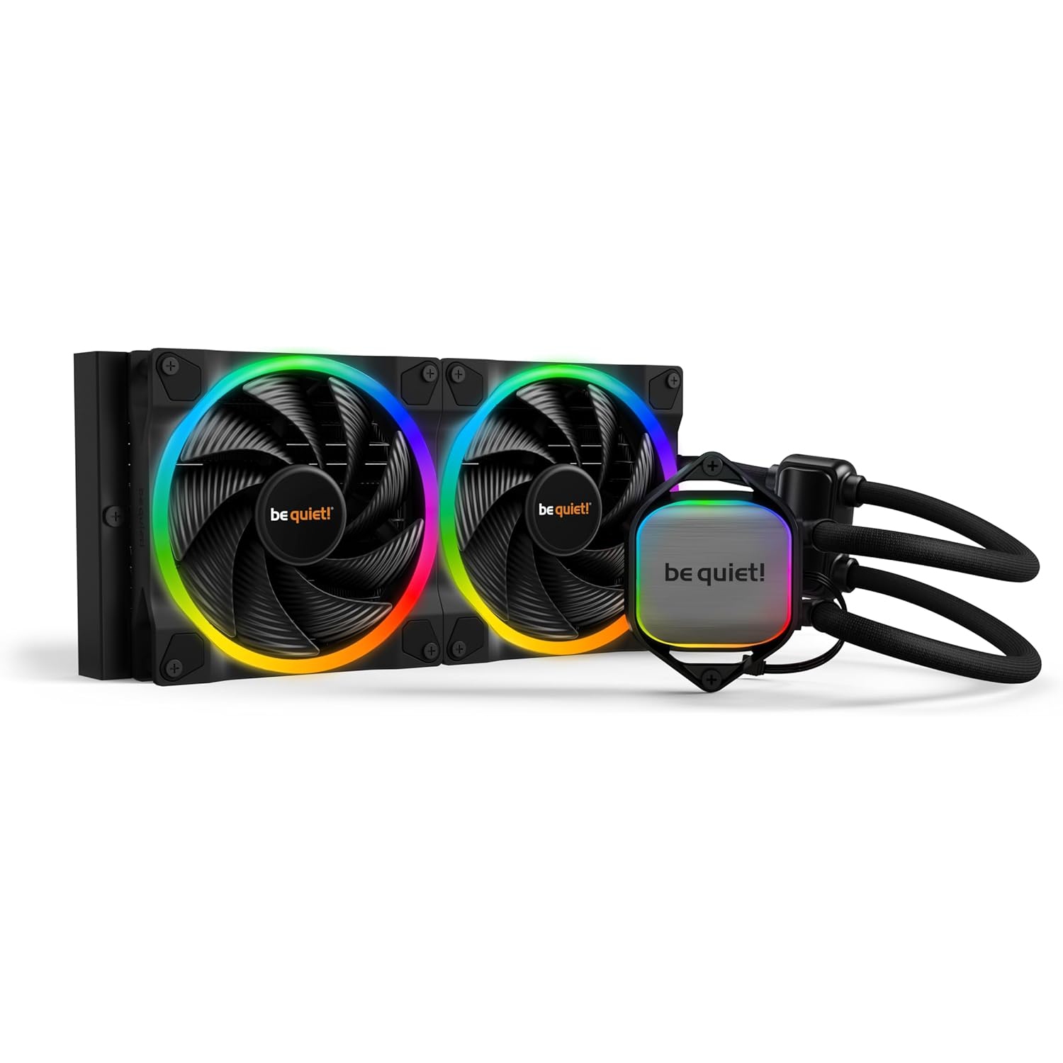 be quiet! Pure Loop 2 FX 280mm, CPU Liquid Cooler for Intel Core i3/i5/i7 or AMD Ryzen 3/5/7, ARGB LED Illumination, 2X Light Wings PWM high-Speed Fan -BW014