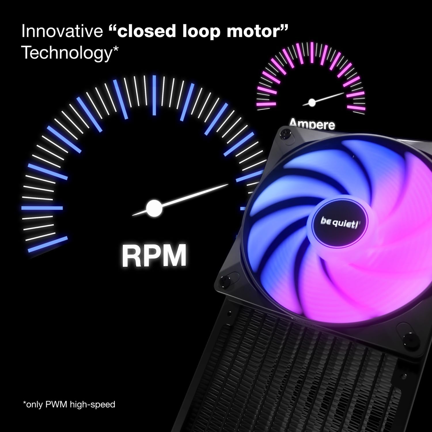 be quiet! Light Wings LX 120mm PWM PC Case Fan | Black | Triple-Pack | BL121