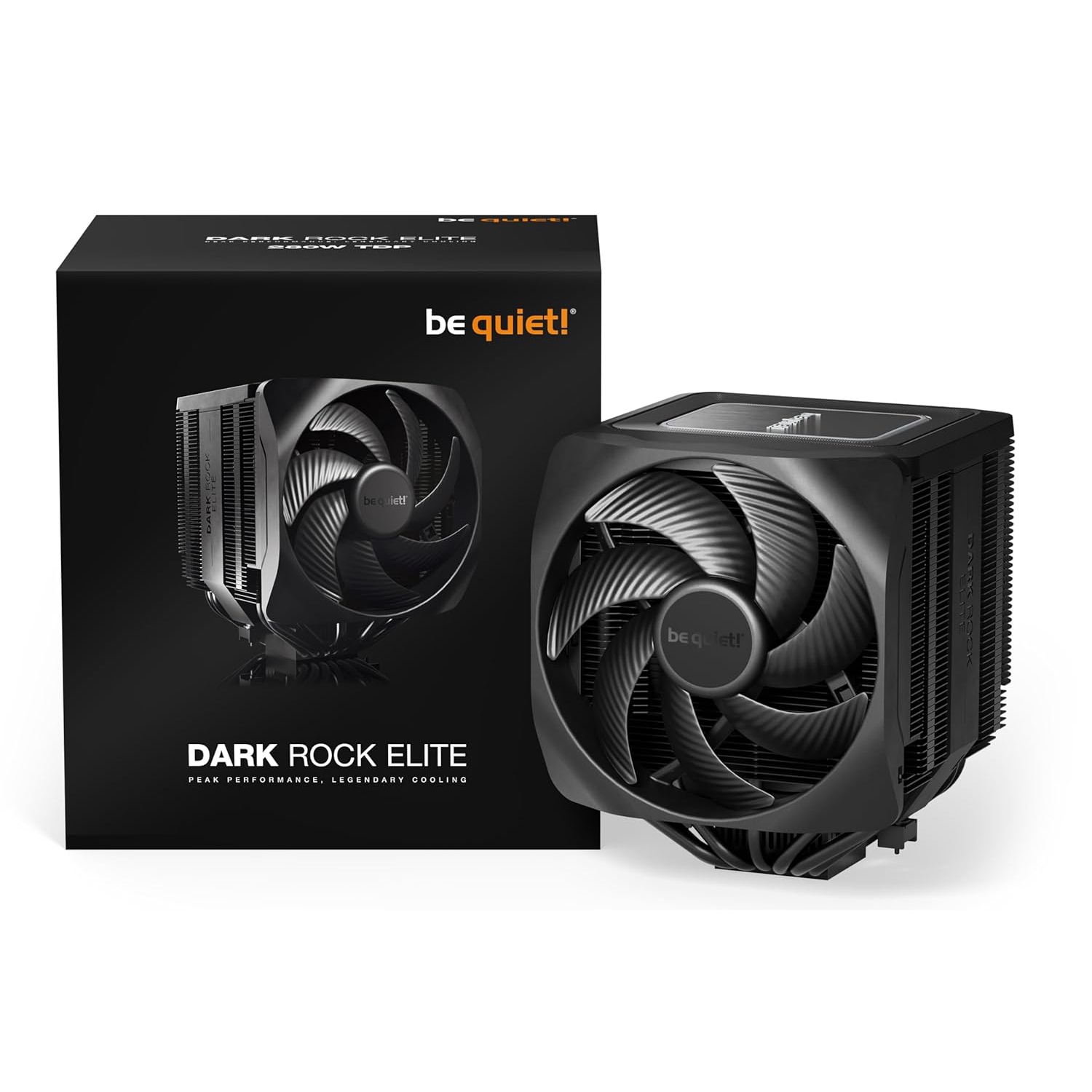 be quiet! Dark Rock Elite Air CPU Cooler | 2X Silent Wings 135mm PWM Fans | Speed Switch with 2 Modes | High-Performance Heat Pipes | Enhanced RAM