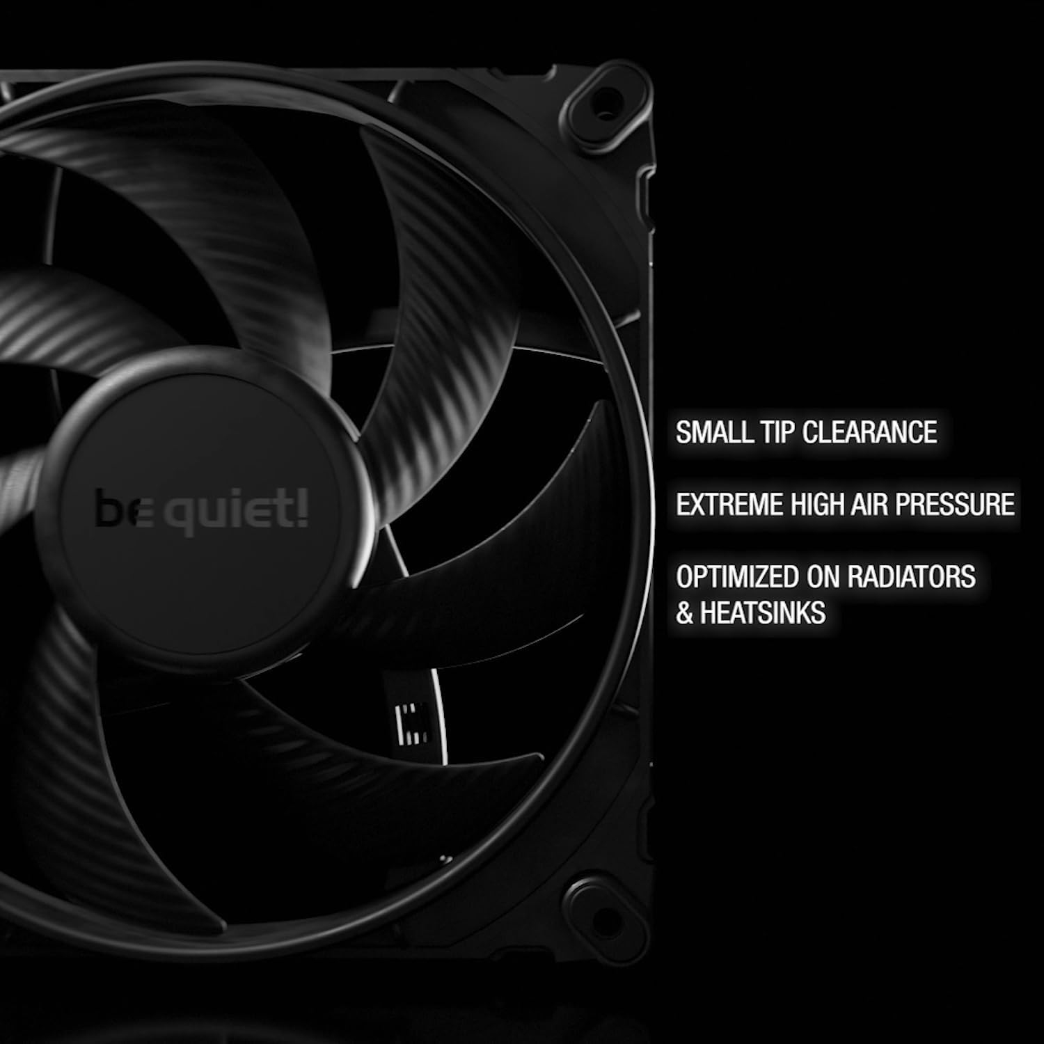 taisez-vous! Ventilateur silencieux Silent Wings Pro 4 120&nbsp;mm PWM 3000 Premium à faible bruit | 4 broches | BL098