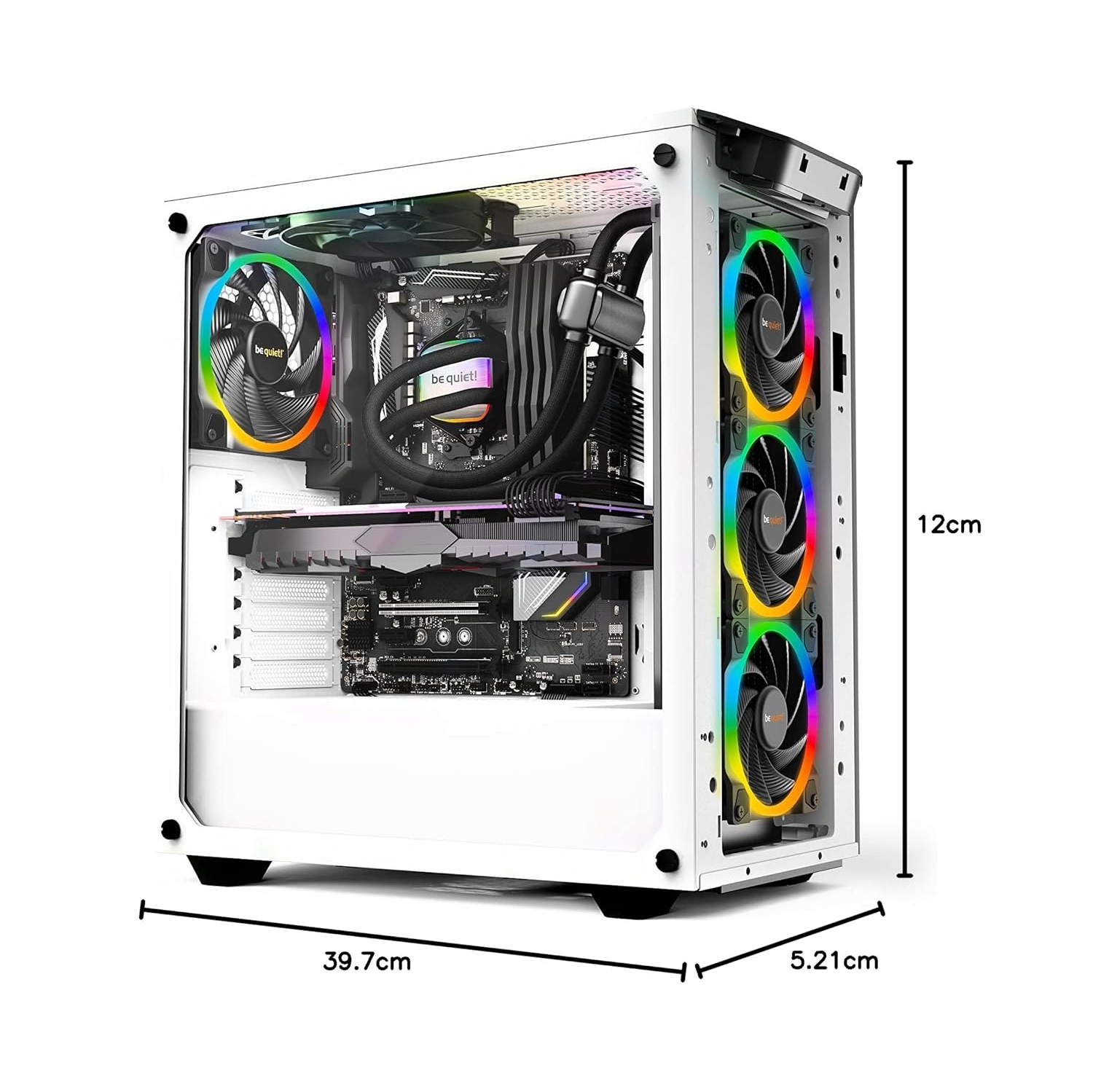 be quiet! Pure Loop 2 FX 360mm CPU Liquid Cooler for Intel Core i3 / i5 / i7/ i9 or AMD Ryzen 3/5 / 7/9 | ARGB LED Illumination | 3X Light Wings PWM