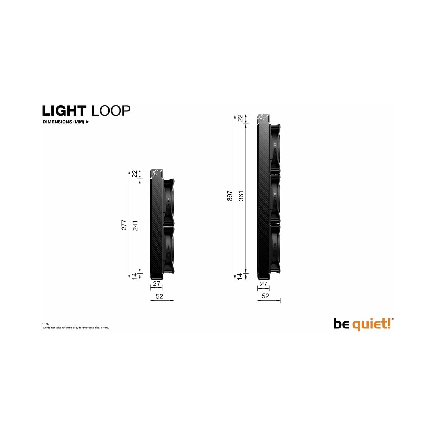 be quiet! Light Loop 240mm | All in One Water Cooling System | BW020