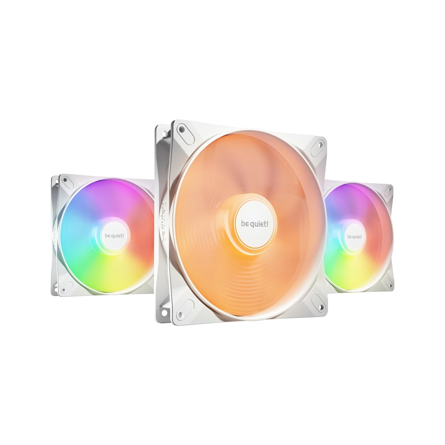 taisez-vous! Ventilateur de boîtier PC PWM Light Wings LX 140&nbsp;mm | Blanc | Triple-Pack | BL128