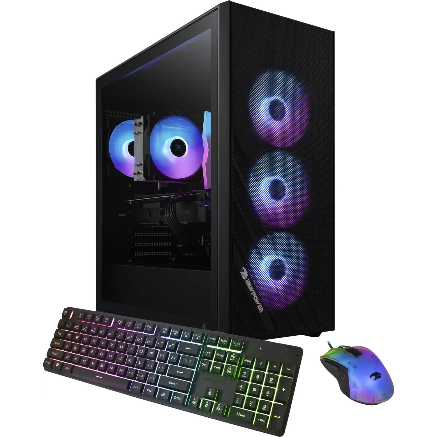 iBUYPOWER - Scale Gaming Desktop PC - Intel Core i5 14400F - NVIDIA GeForce RTX 4060 - 64GB DDR5 RAM - 4TB NVMe SSD - RGB Cooling Fan - DLSS 3 - Ray Tracing - 80 PLUS Gold PS