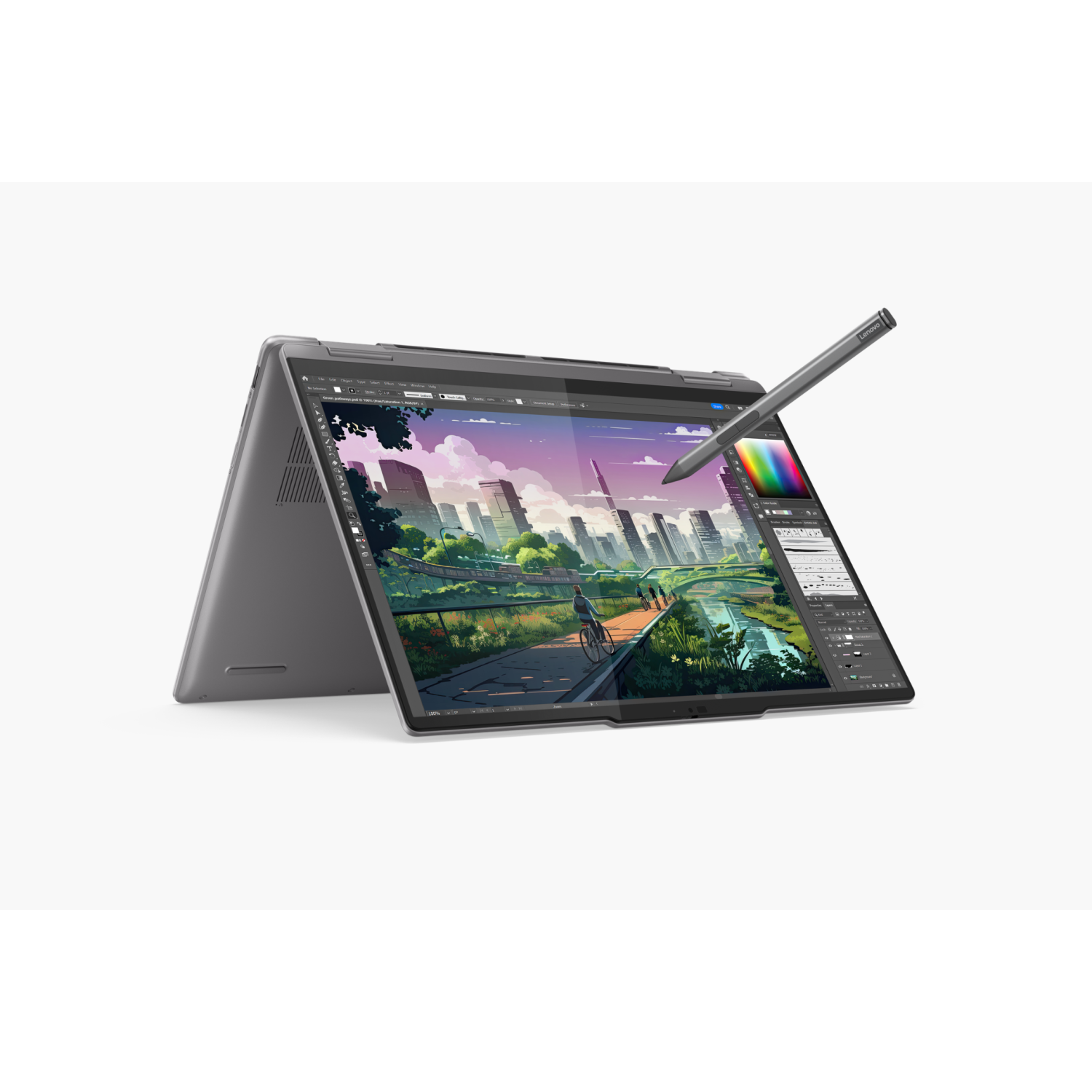 Refurbished Good Lenovo YOGA 7i 2-in-1 14" 2.2K 10-Cores i5 evo 1335U 16GB DDR5 512GB SSD Win 11 with Pen