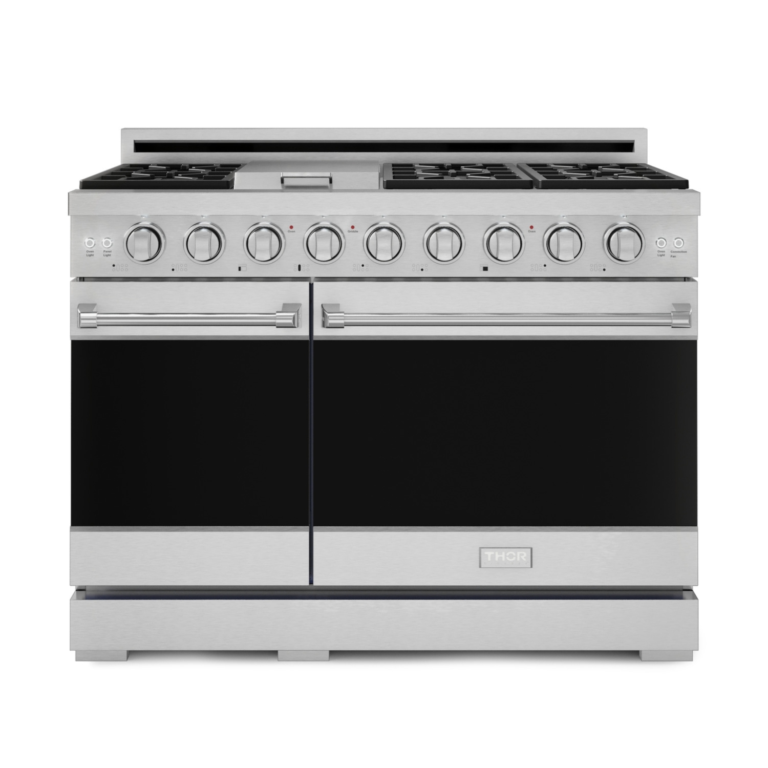 Gordon Ramsay by THOR Kitchen 48 Inch Professional Gas Range with Double Oven in Stainless Steel