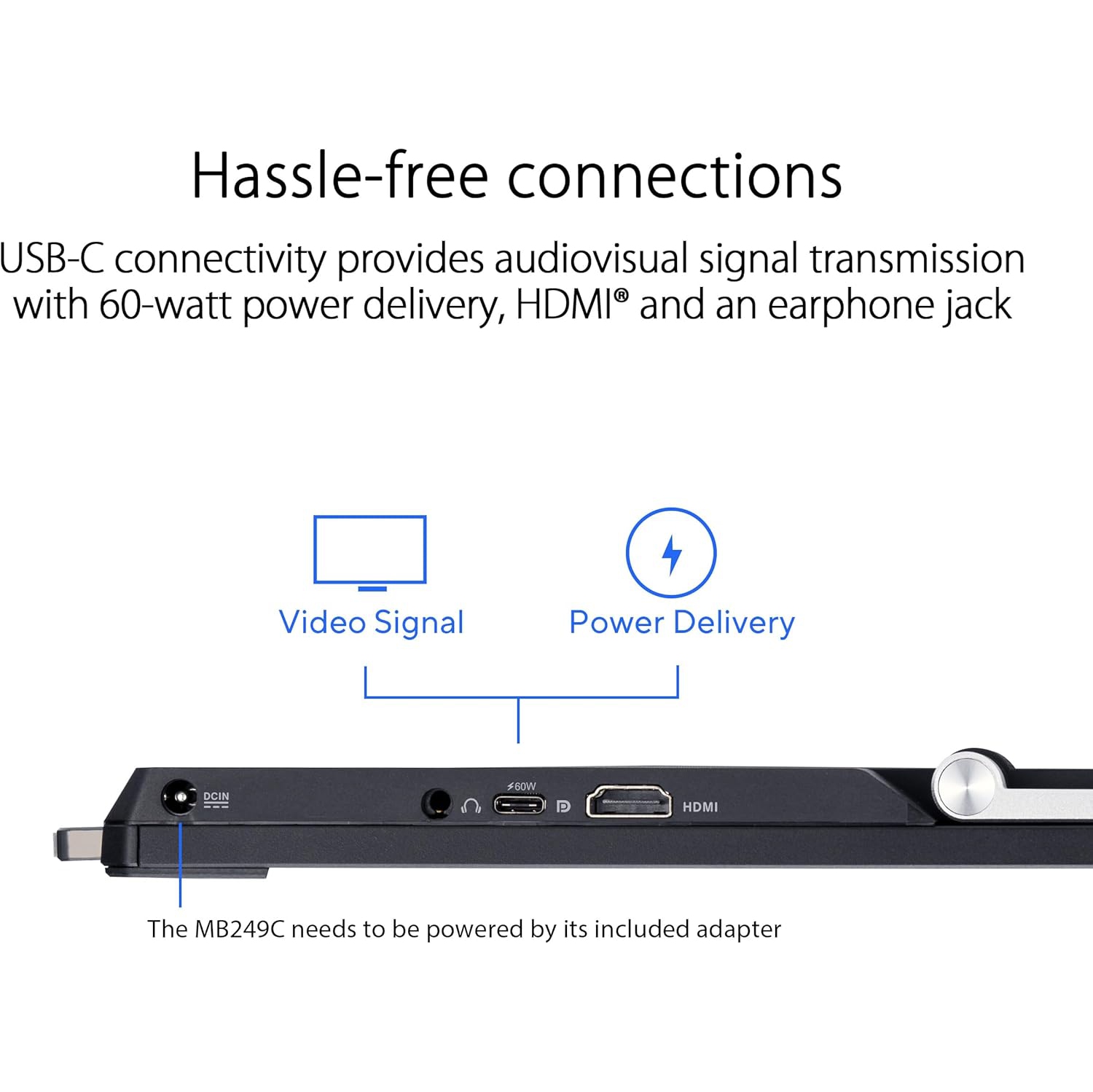 ASUS 24" Curved Full HD Monitor – 1920x1080, IPS, HDMI
