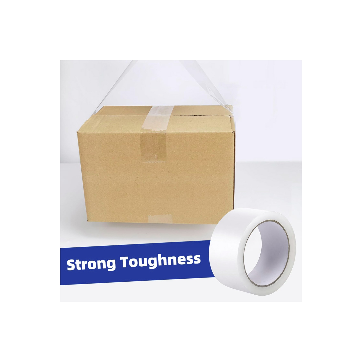 Ruban d'emballage d'AxGear Expédition Boîte de courrier pour entrepôt de 1,8 po x 109 verges 100 M 6 rouleaux