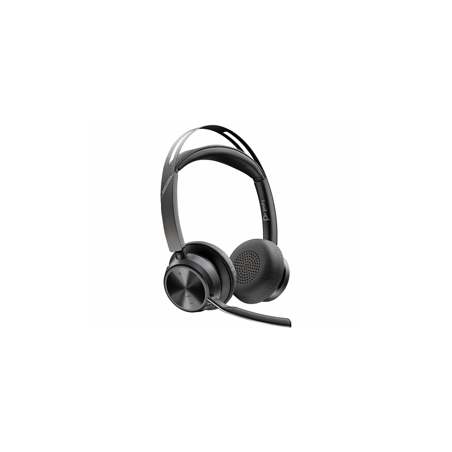 Casque stéréo USB-A sans fil suppression bruit Poly Voyager Focus 2&nbsp;HP avec micro - Noir