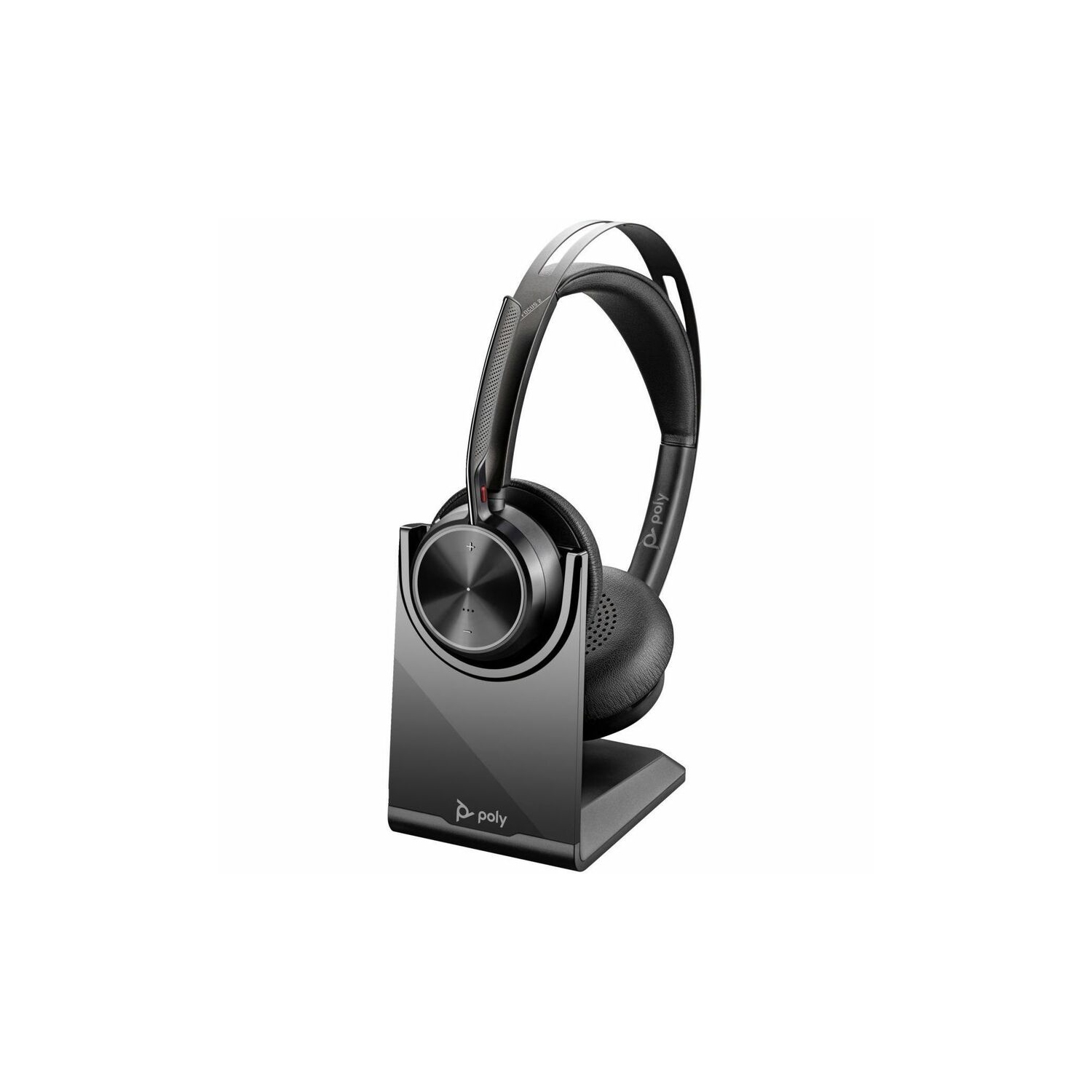 Casque stéréo USB-A sans fil suppression bruit Poly Voyager Focus 2 HP avec micro - Noir