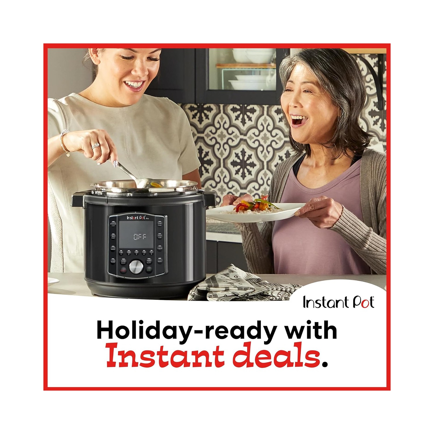 Instant Pot Pro 10-in-1 Pressure Cooker- Black