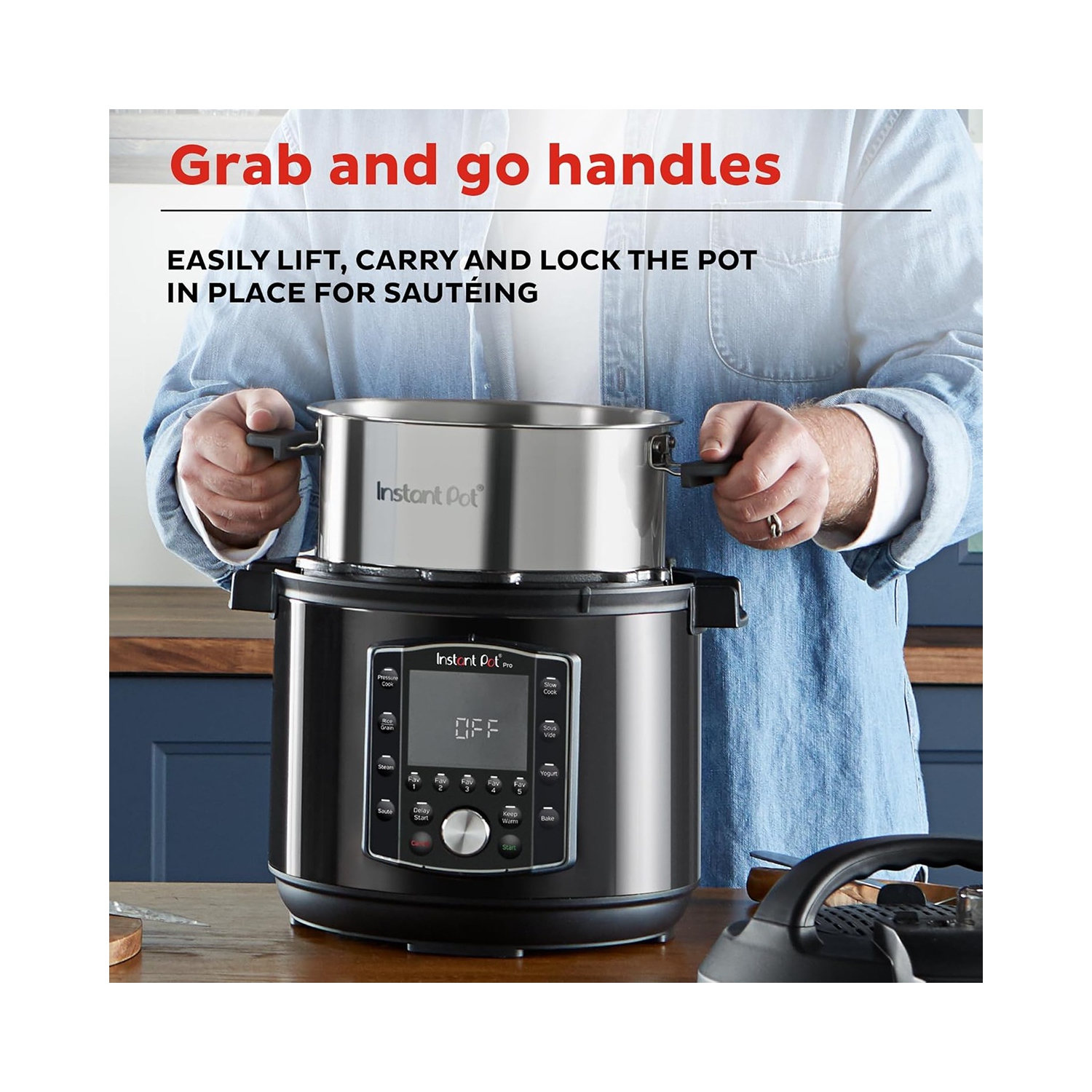 Instant Pot Pro 10-in-1 Pressure Cooker- Black