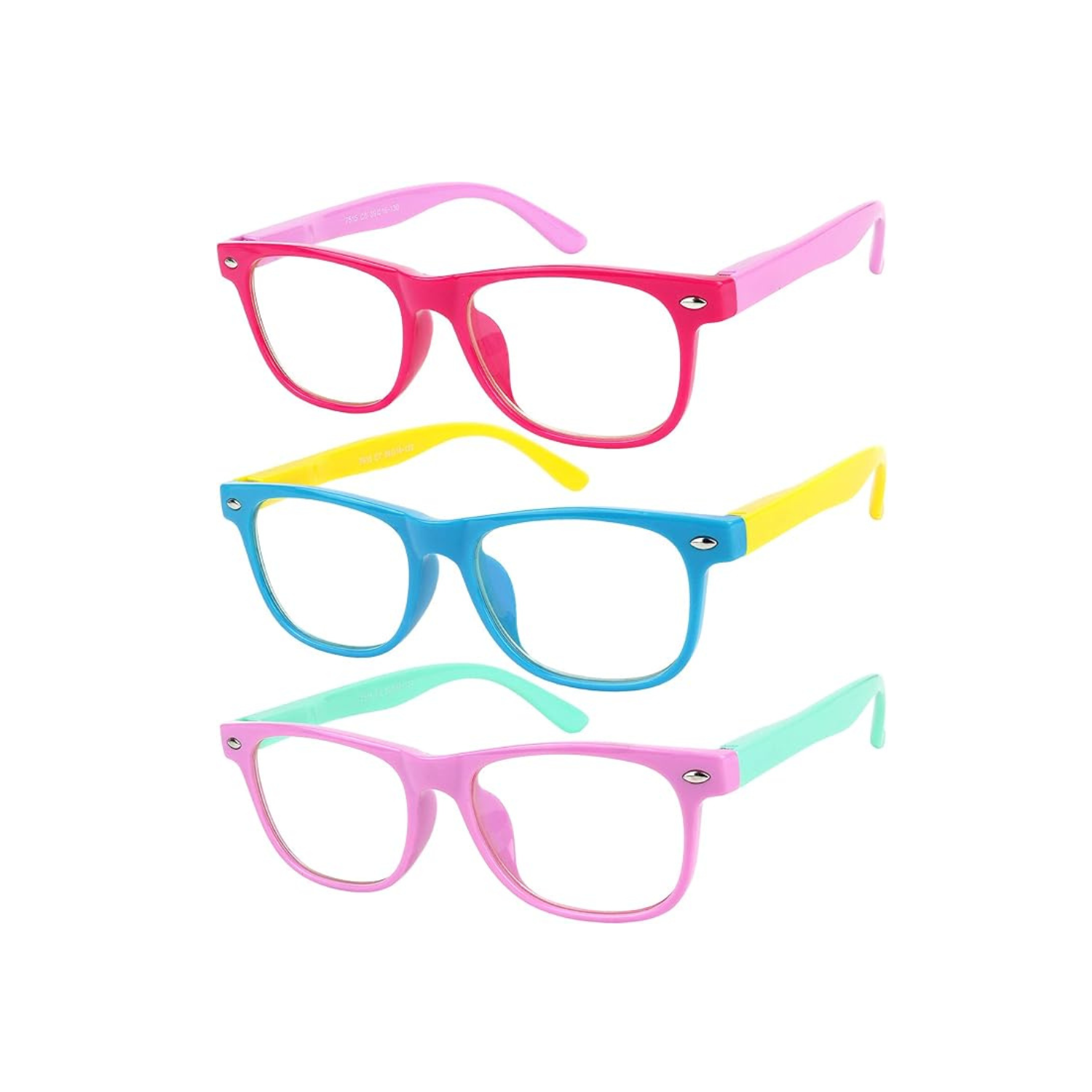 Blue Light Glasses for Kids Anti Eyestrain UV protection Computer TV Phone Kids Blue light Glasses For Boys Girls Age 3-12