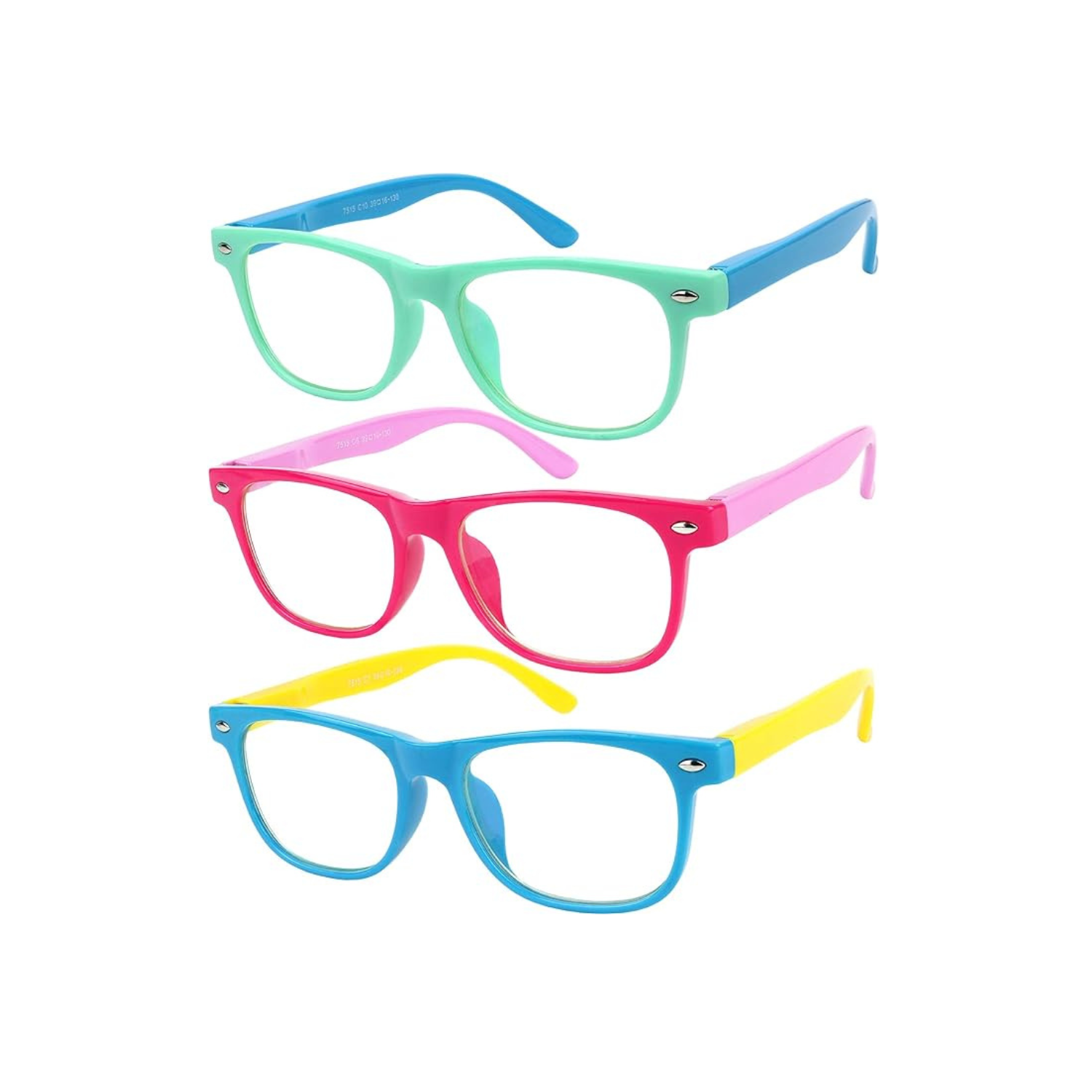 Blue Light Glasses for Kids Anti Eyestrain UV protection Computer TV Phone Kids Blue light Glasses For Boys Girls Age 3-12