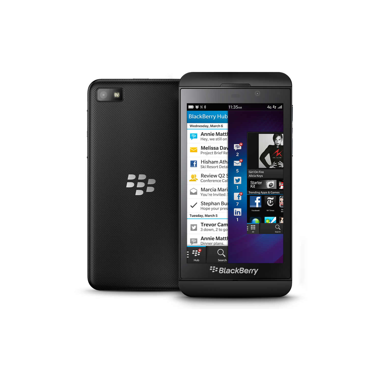 Remis à neuf - Noir baie Z10 - 16&nbsp;Go - Noir - Déverrouillé