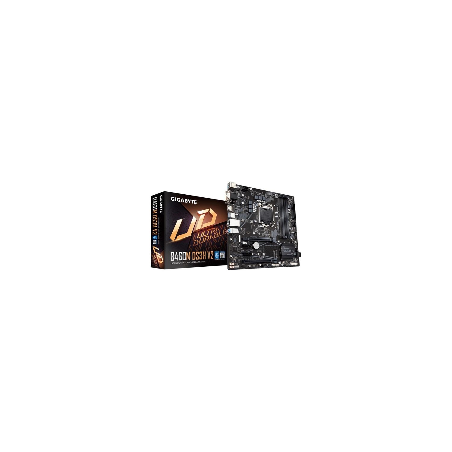 GIGABYTE B460M DS3H V2 (rev 1.0) LGA 1200 Intel B460 Micro-ATX Motherboard with M.2, SATA 6Gb/s, USB 3.2 Gen 1