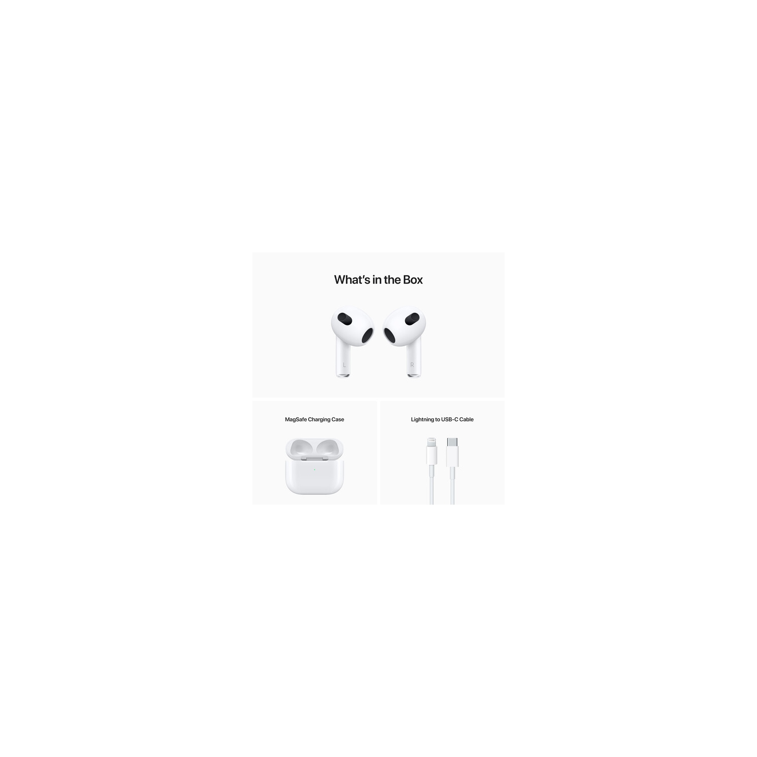 Refurbished - Apple MME73LL/A AirPods 3rd Gen with MagSafe Charging Case - White