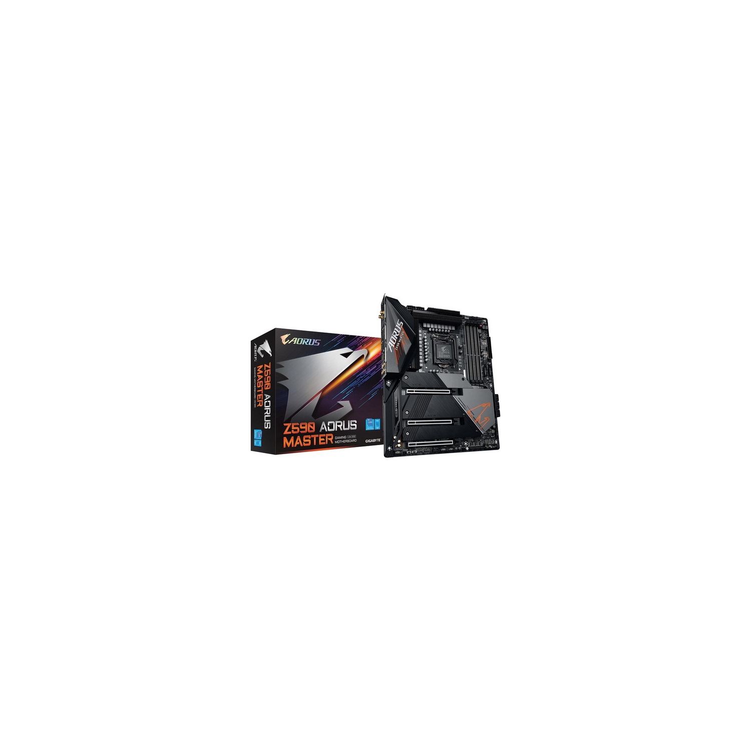 GIGABYTE Z590 AORUS MASTER LGA 1200 Intel Z590 ATX Motherboard with Triple M.2, PCIe 4.0, USB 3.2 Gen2X2 Type-C, Intel WIFI 6E, AQUANTIA 10GbE LAN